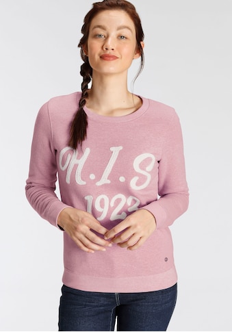 H.I.S Sweatshirt, mit Retro-Logo-Applikation kaufen