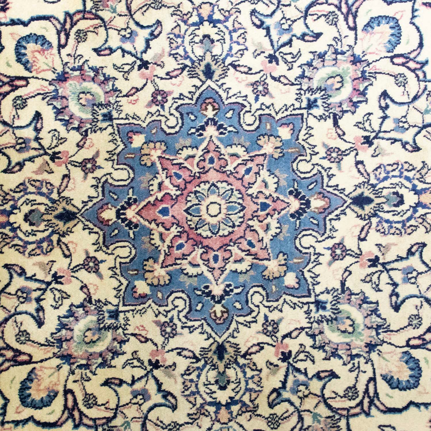 4. Bild von morgenland Wollteppich »Maschad Medaillon Beige chiaro 347 x 244 cm«, rechteckig
