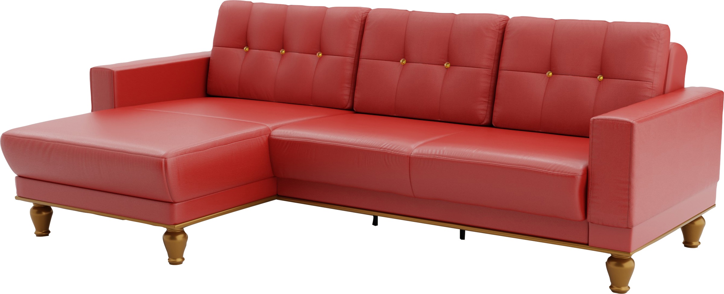 sit&more Ecksofa »Orient 5 L-Form«, mit Strass-Stein, wahlweise mit Bettfunktion und Bettkasten