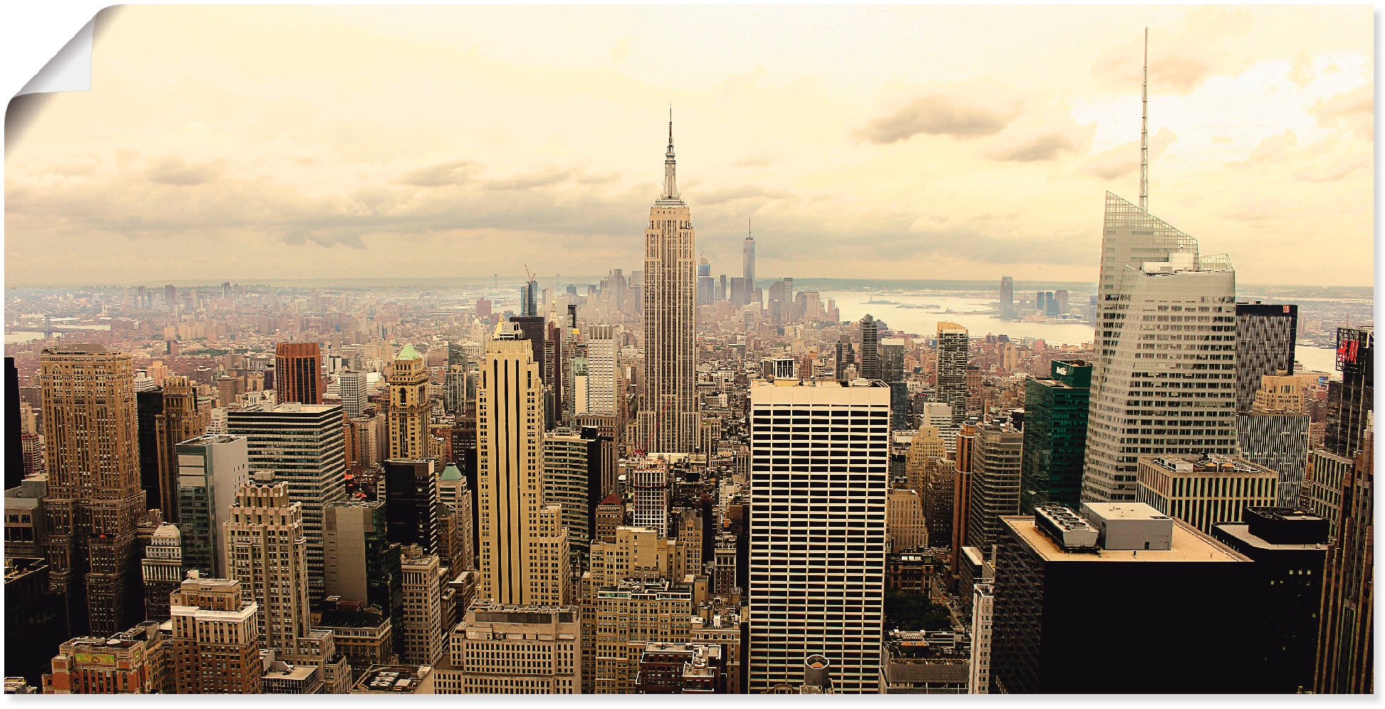 Artland Wandbild »Skyline Manhattan - New York«, Amerika, (1 St.), als Alubild,... kaufen