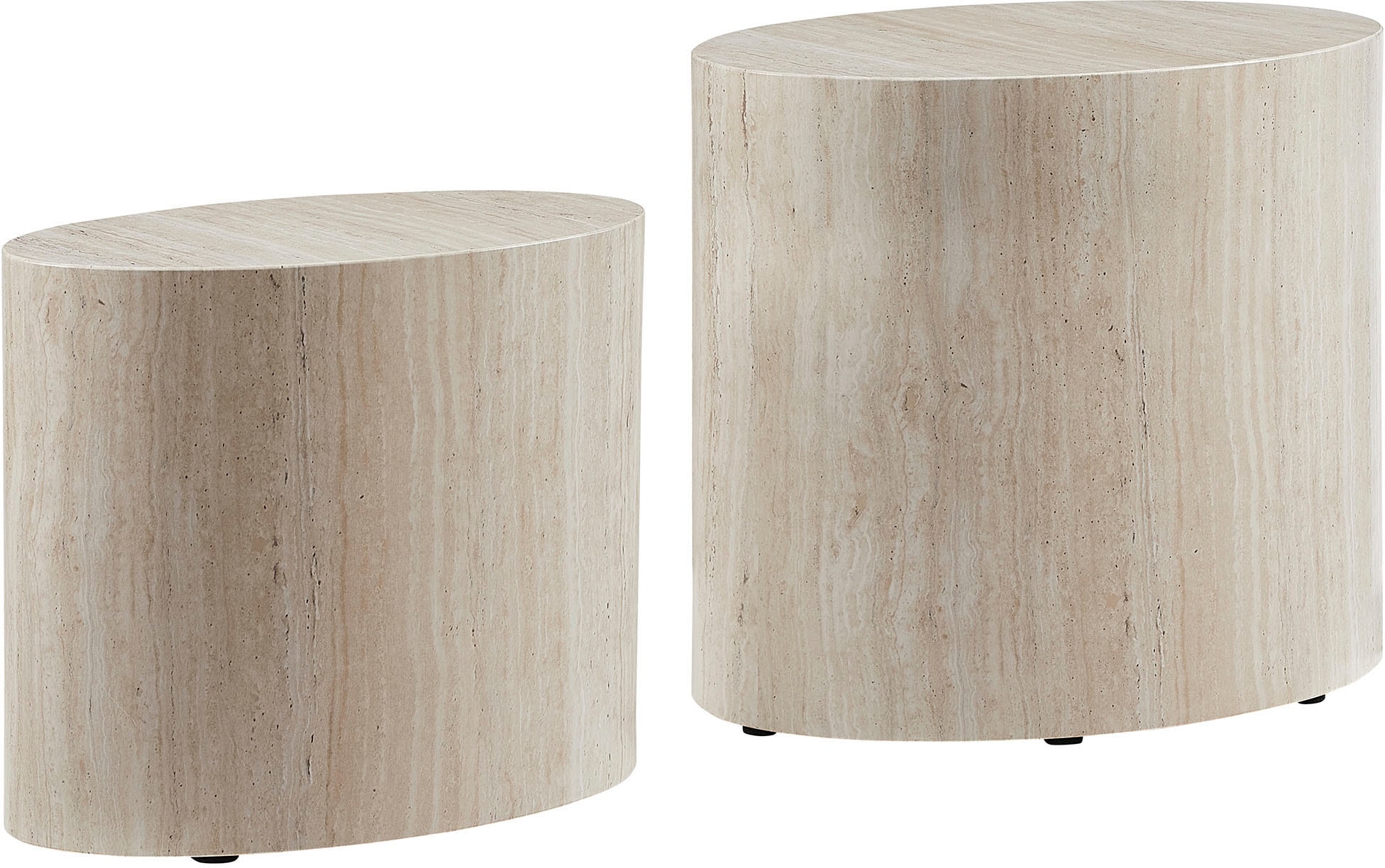SalesFever Couchtisch »Almeria Beistelltisch«, (Set, 2 St., 2er Set), oval, günstig online kaufen