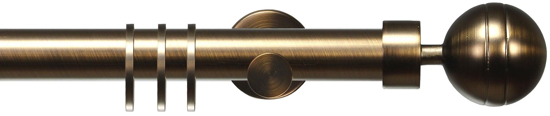 Liedeco Gardinenstange »CELKUGEL01SG1L« Ø 25 mm 1 läufig-läufig Fixmaß 1-lä günstig online kaufen