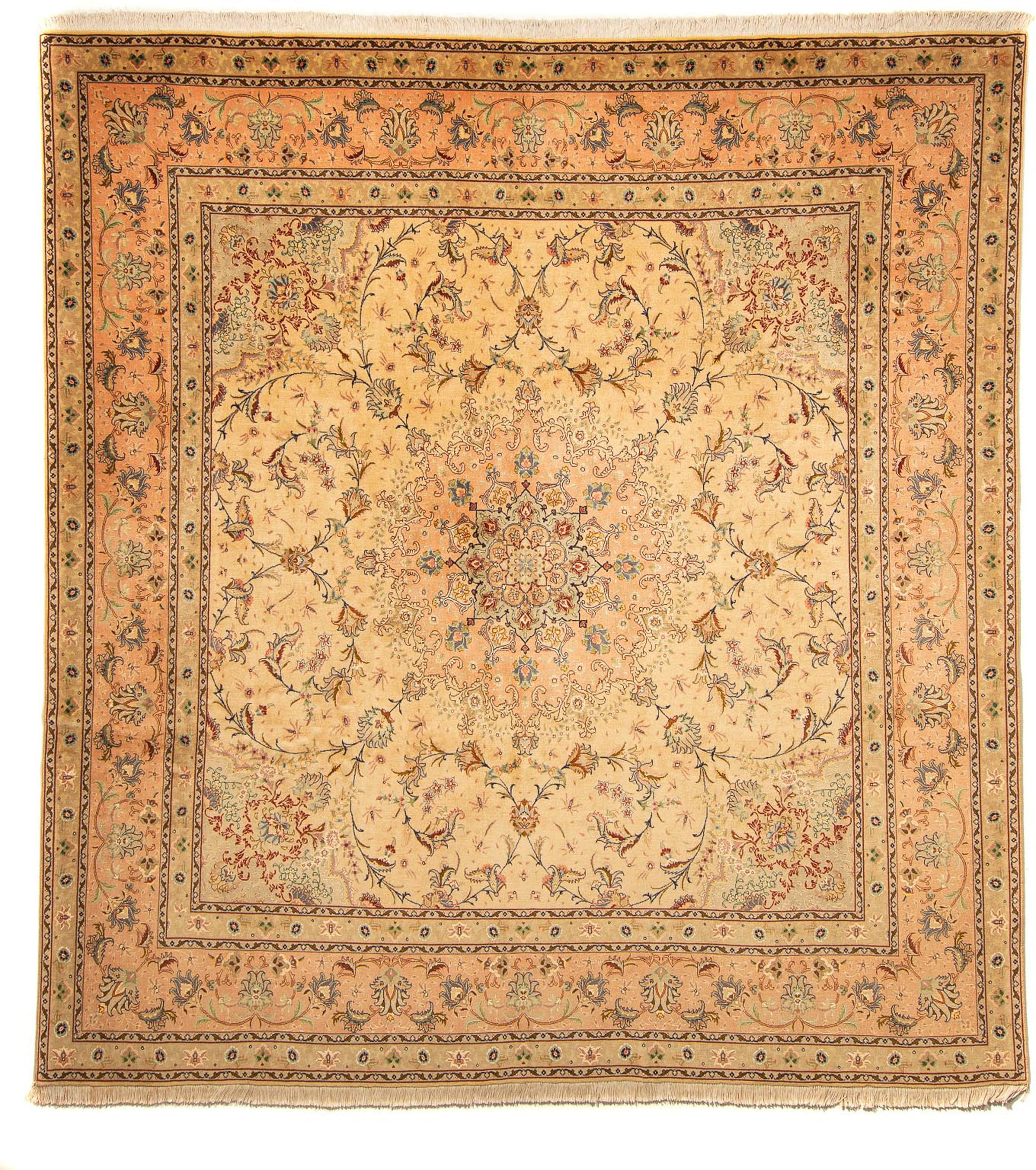 morgenland Orientteppich »Perser - Täbriz - Royal - 261 x 243 cm - beige«, günstig online kaufen