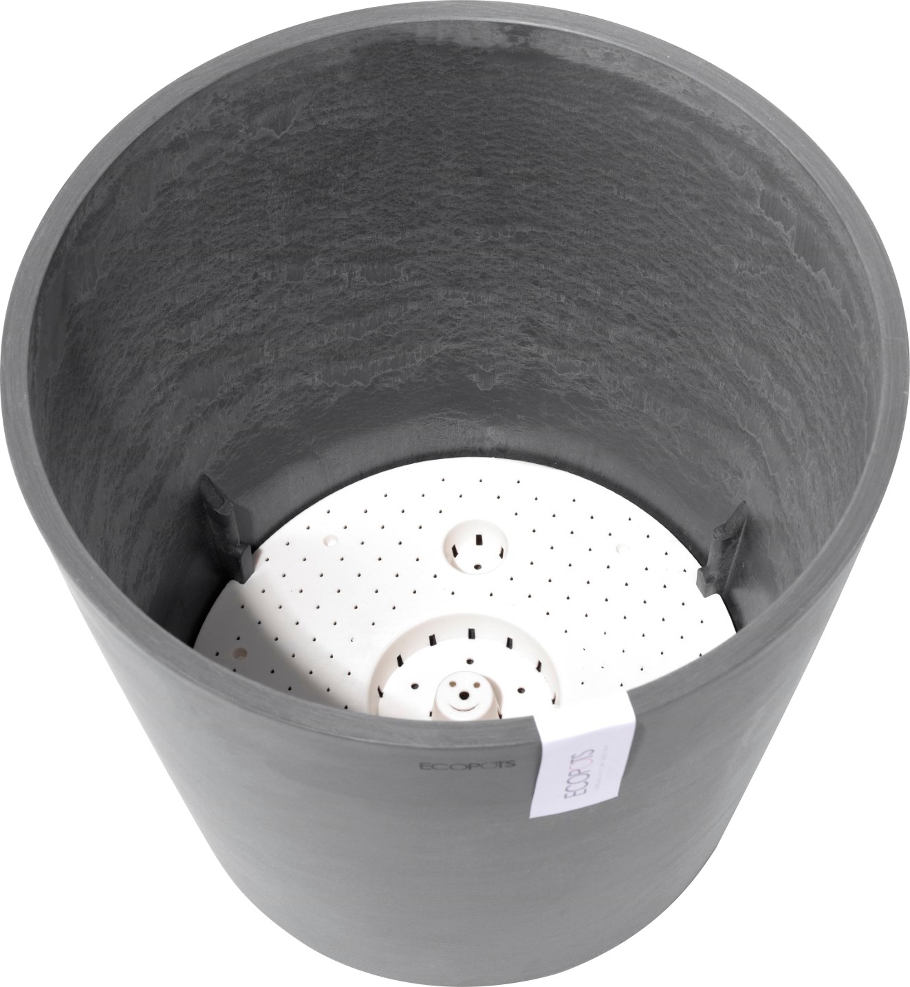 ECOPOTS Blumentopf »AMSTERDAM Grey«, BxTxH: 40x40x35 cm, mit Wasserreservoir