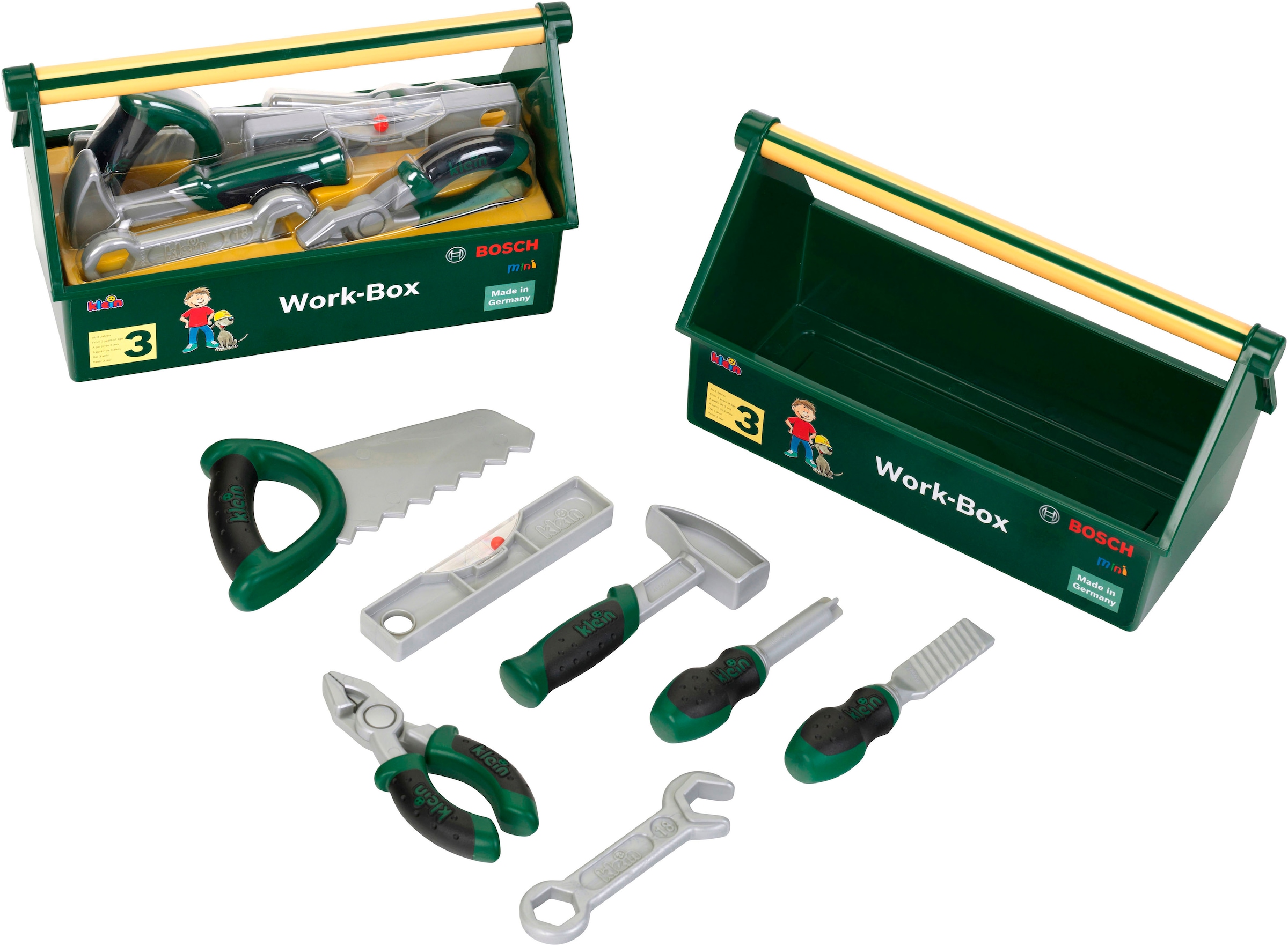Klein Spielwerkzeugkoffer »Bosch Work-Box«, (Set), Made in Germany