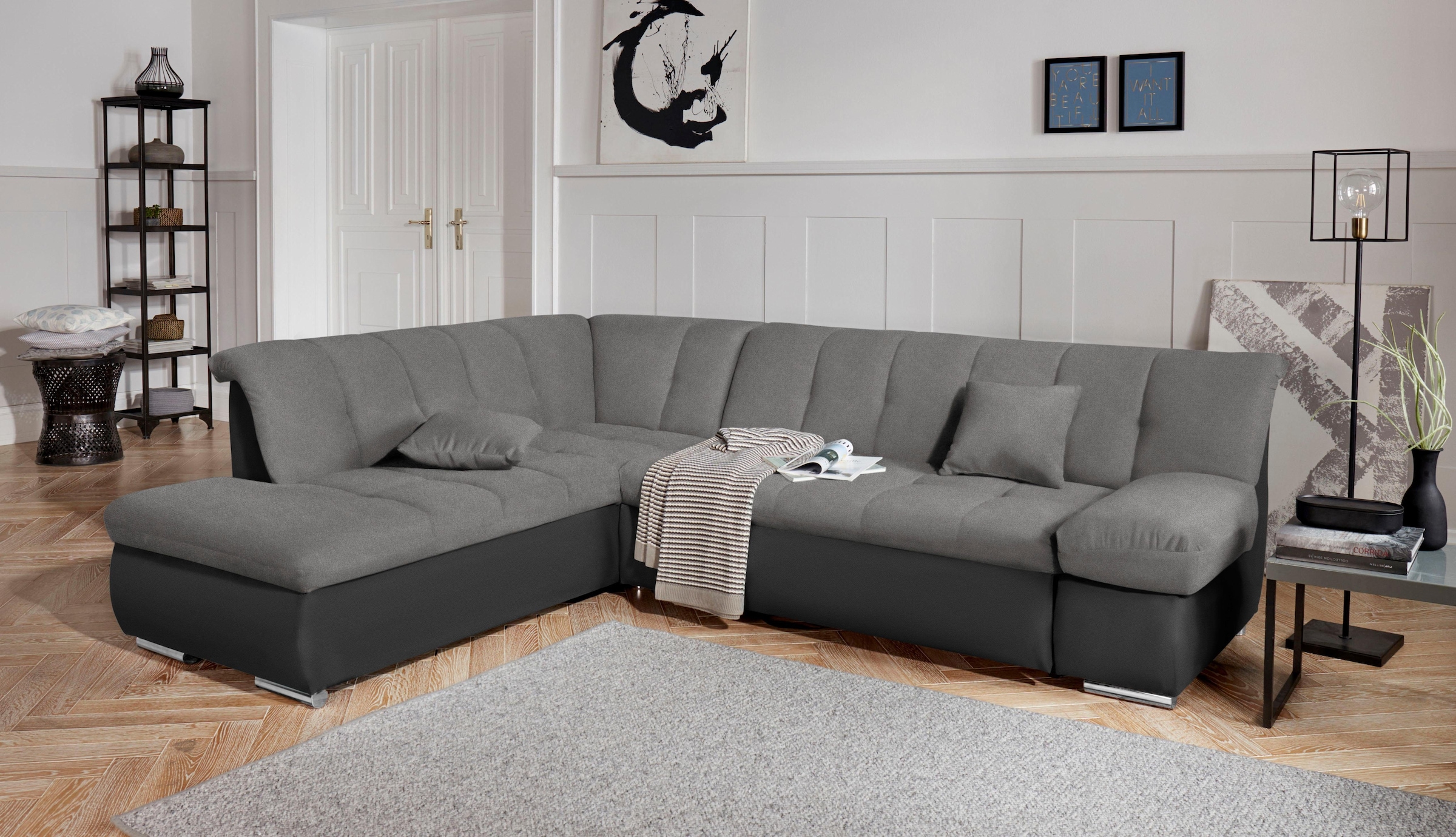 DOMO collection Ecksofa »Mona L-Form bequem und komfortabel, Breite 271cm, günstig online kaufen