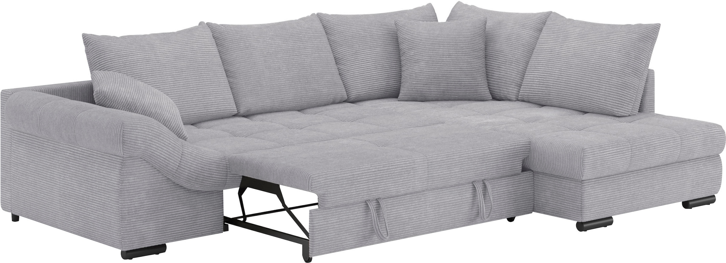 Mr. Couch Ecksofa »Allegro, L-Form«, mit Hochschläfer-Bettauszug, wahlweise mit Kaltschaum