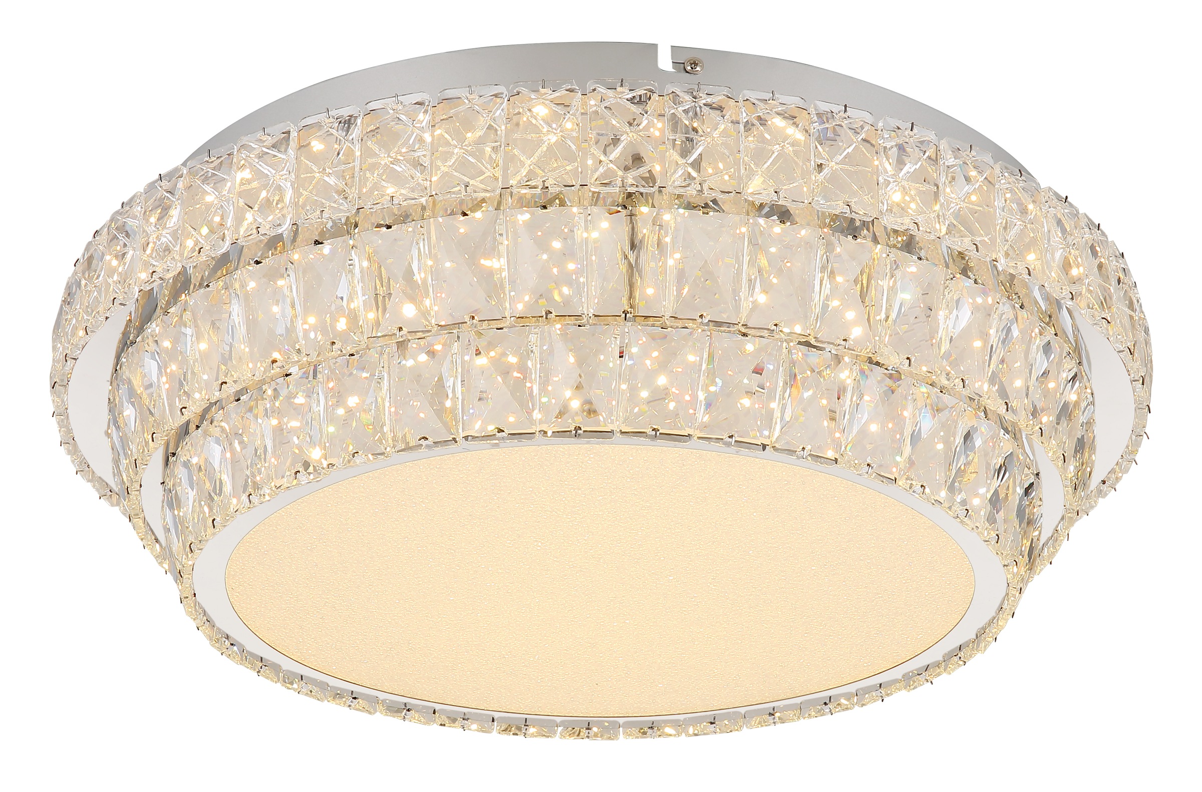 GLOBO LIGHTING LED Deckenleuchte »KLARA«, Leuchtmittel LED-Modul | LED fest integriert, Deckenlampe/Kristalle/Nachtlicht/Farben fixierbar/elegant