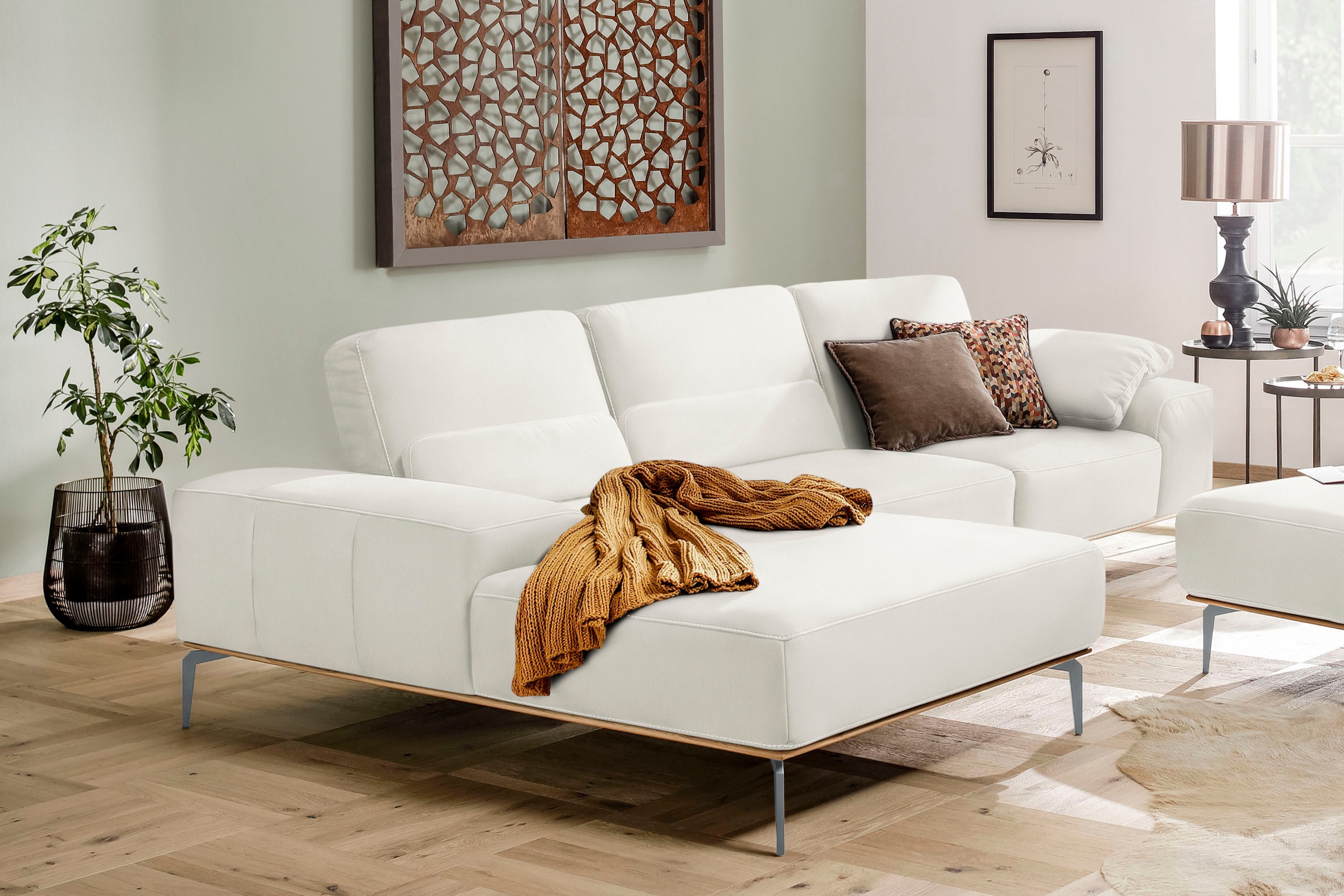 W.SCHILLIG Ecksofa "run, Designsofa mit tollem Sitzkomfort, bequem, L-Form" günstig online kaufen