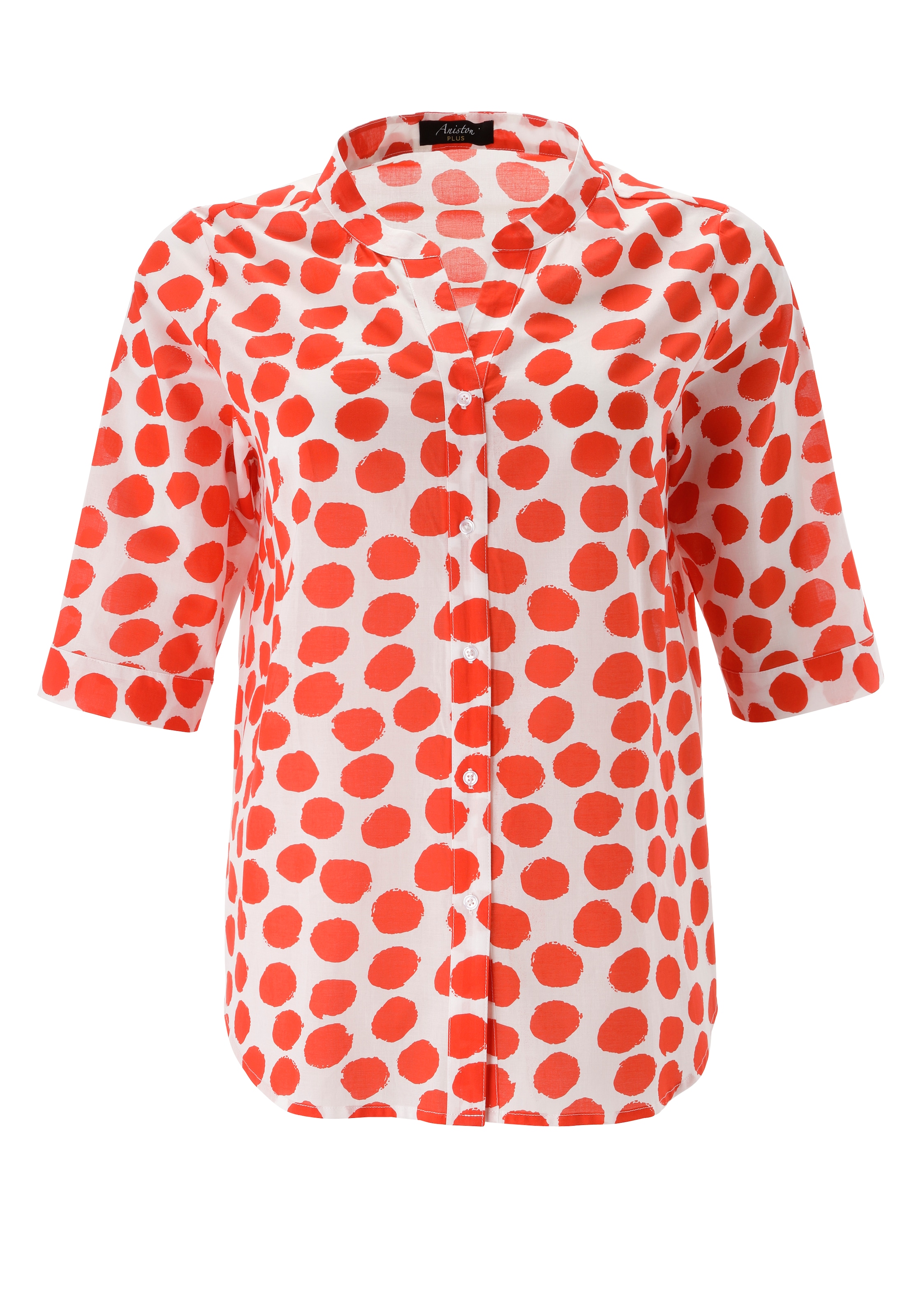 Aniston PLUS Longbluse in Pünktchendessin - NEUE KOLLEKTION