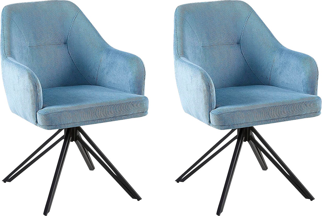 Home affaire Esszimmerstuhl »Alaro« () 2 Stk.mit Drehfunktion, Armlehnstuhl günstig online kaufen