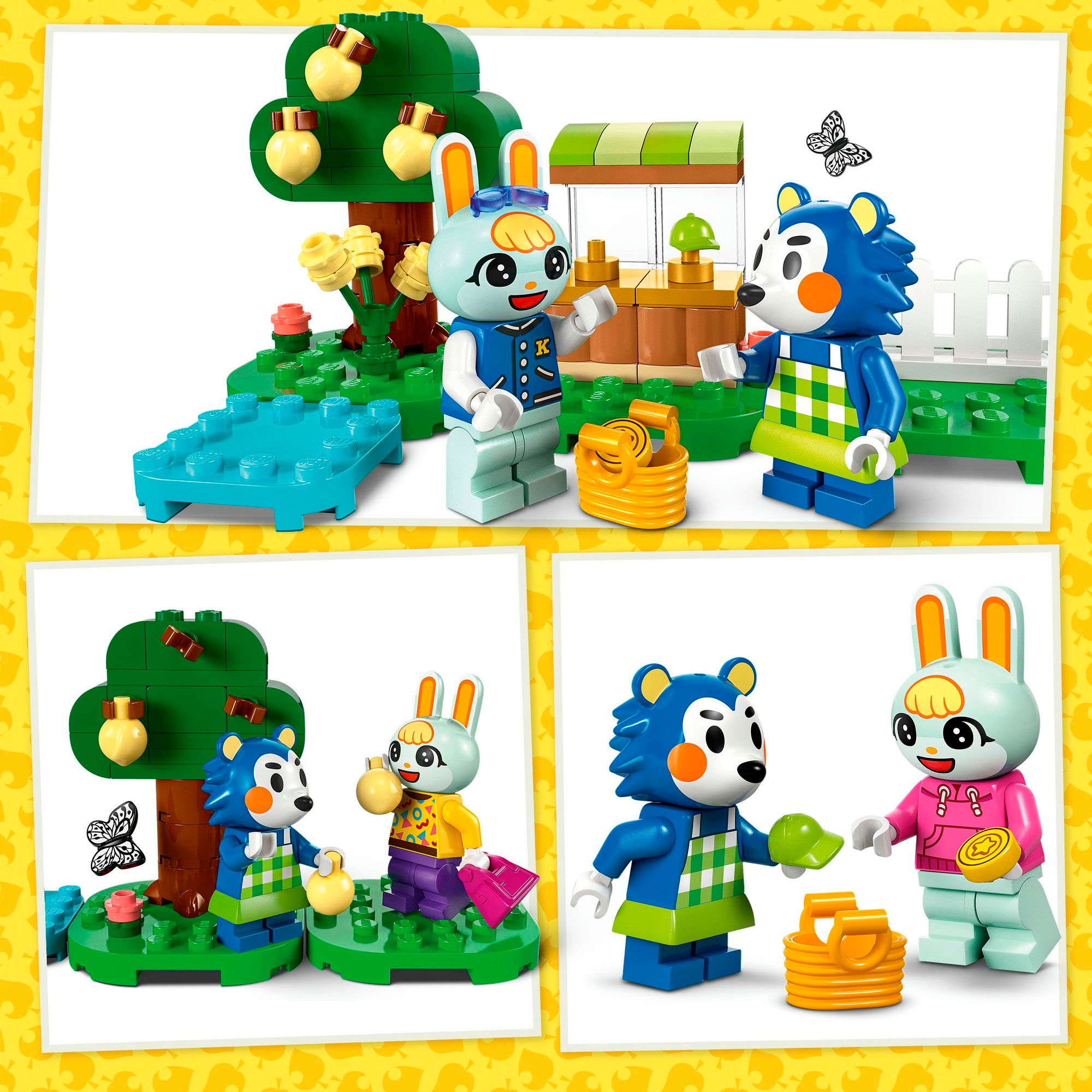 LEGO® Konstruktionsspielsteine »Die Schneiderei der Schneiderschwestern (77055), LEGO Animal Crossing«, (322 St.), Made in Europe