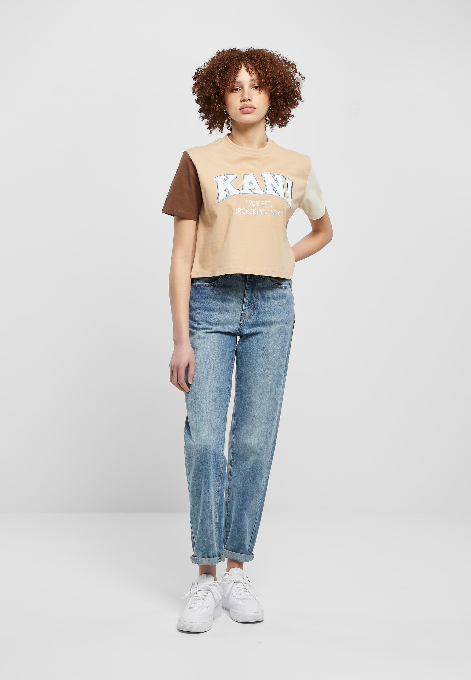 Karl Kani T-Shirt »Karl Kani Damen KW231-033-1 KK Serif Crop Block Tee« 1 Stk.
