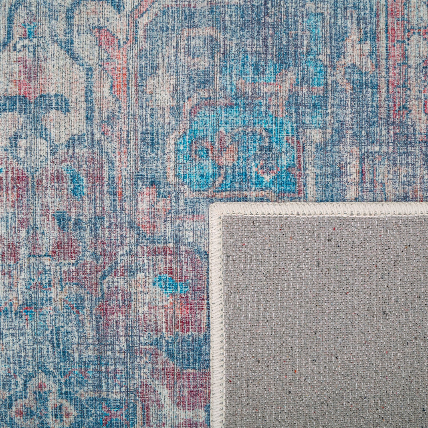 Paco Home Teppich »Lyon 332«, rechteckig, 4 mm Höhe, Kurzflor, Orient-Optik, Vintage Design, waschbar