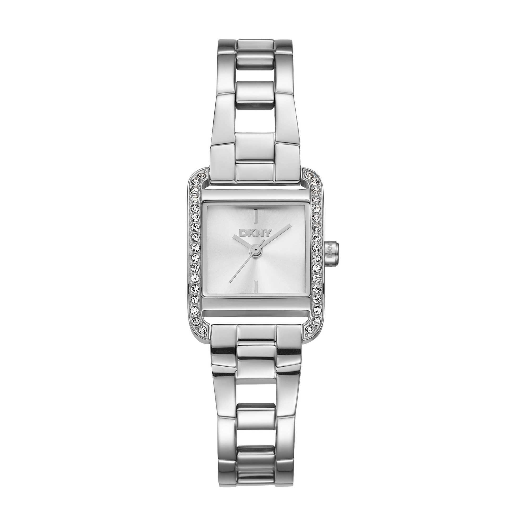 DKNY Quarzuhr »Mini square Watch Set« Armbanduhr, Damenuhr, Edelstahlarmband, Ideal auch als Geschenk