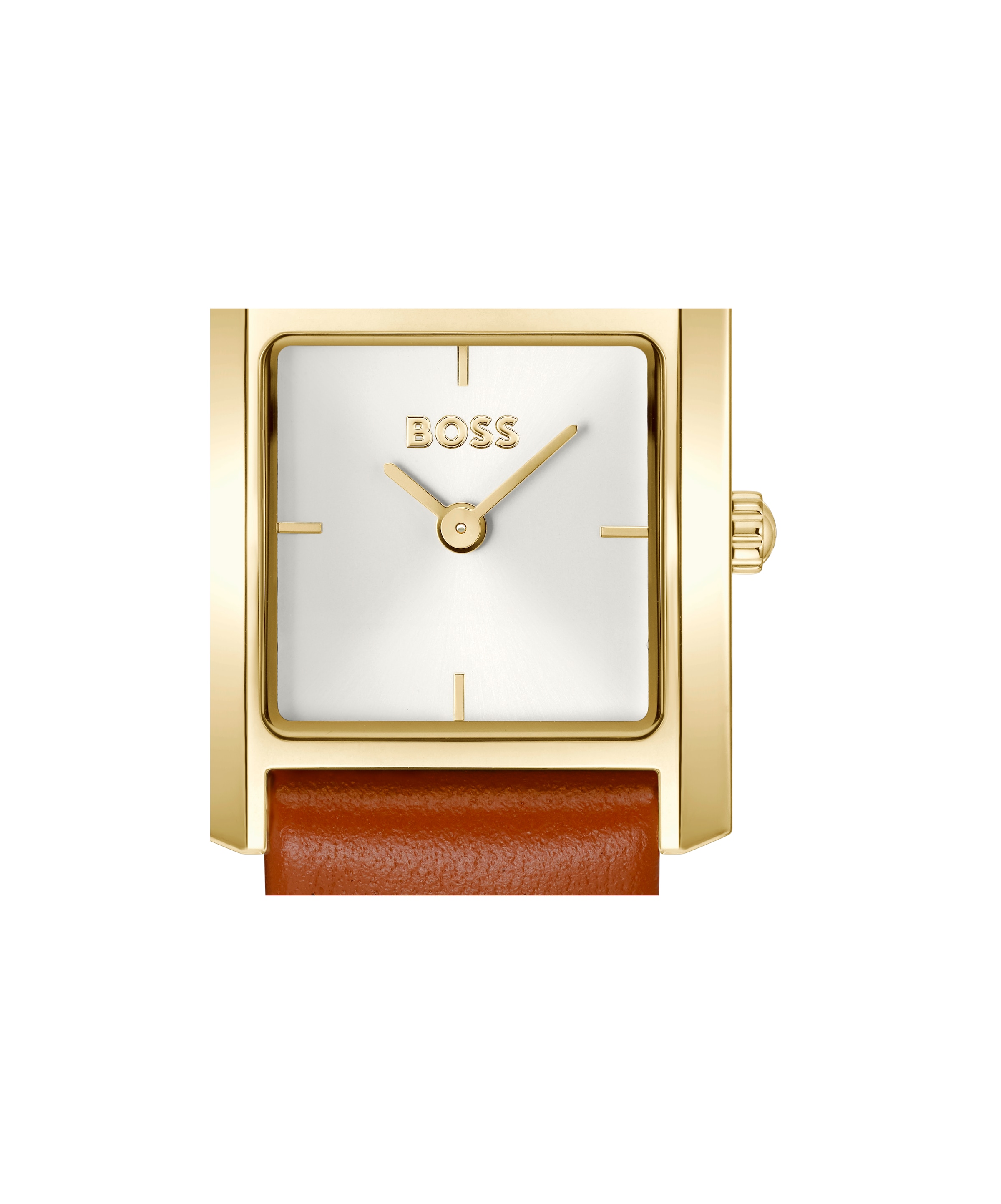 BOSS Quarzuhr »LUCY SCALA« Armbanduhr, Damenuhr, Lederarmband, analog