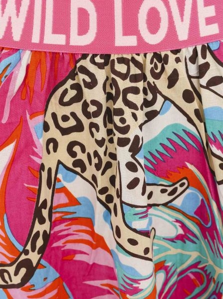 Zwillingsherz Maxirock »"Dschungel Leopard"«, mit farbenfrohem Muster