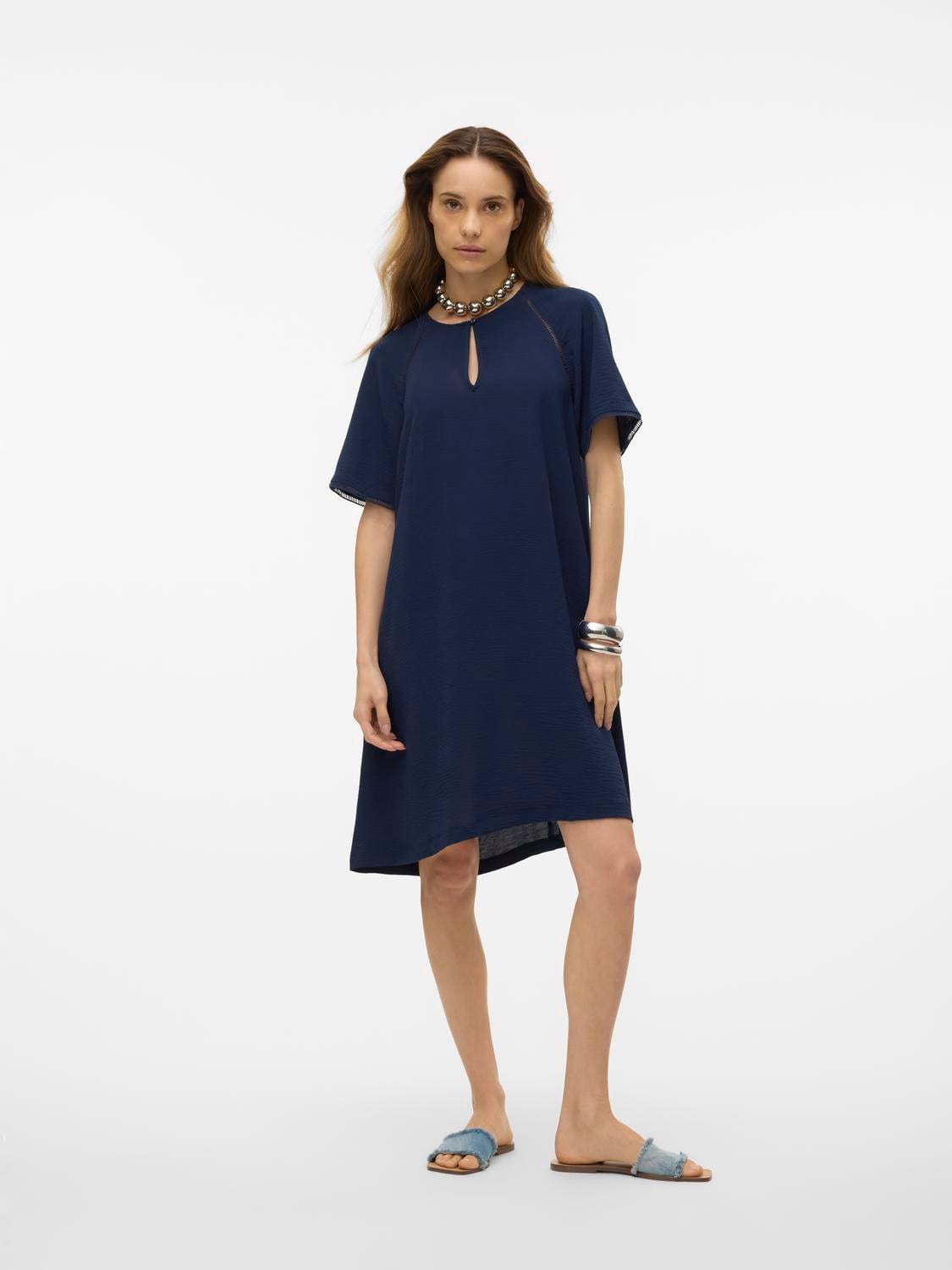 Vero Moda Minikleid »VMALVA GITTE SS SHORT DRESS WVN GA«, Sommerkleid