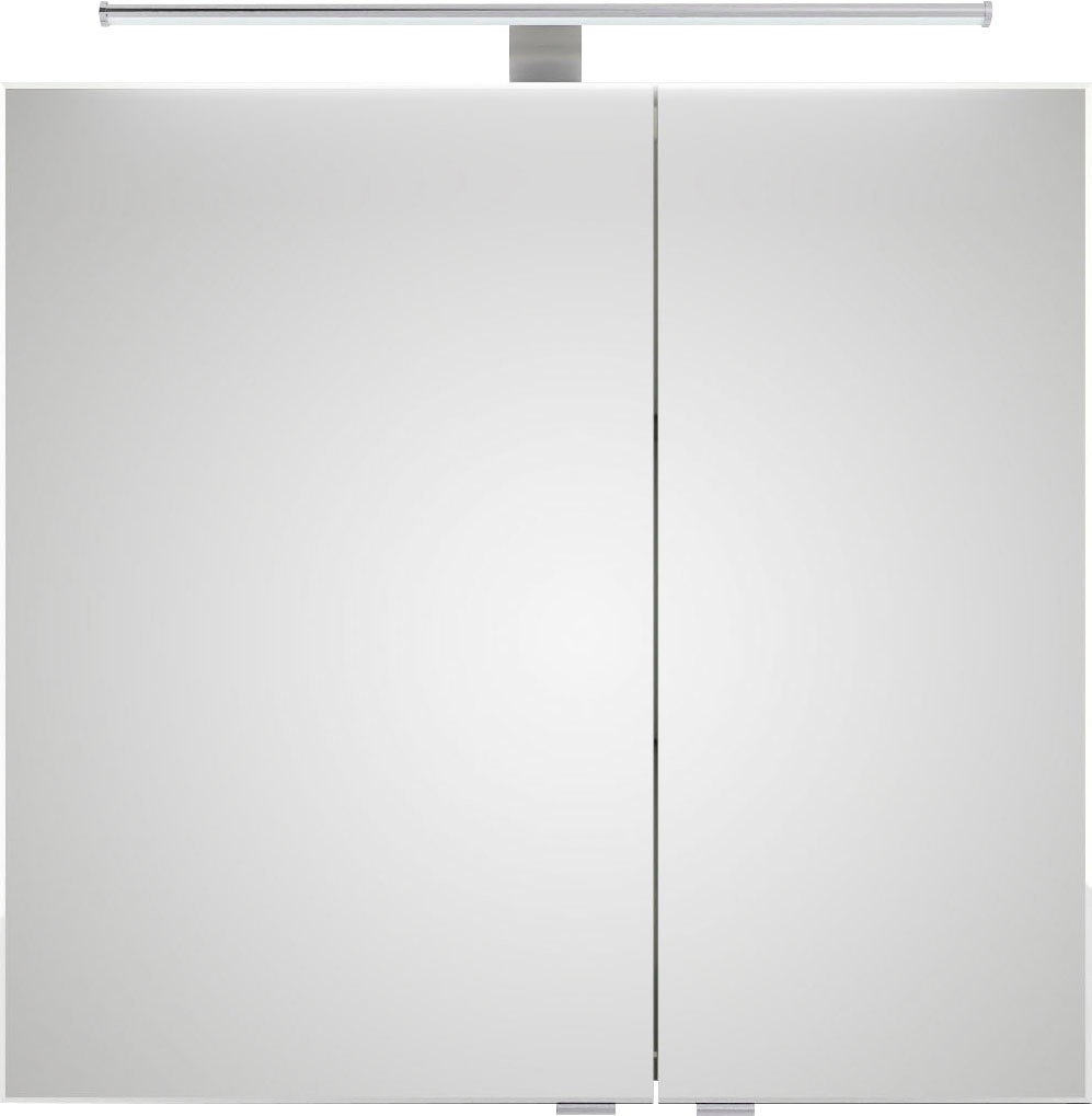 Saphir Badmöbel-Set »6005 Sprint 4-teilig, Keramik-Waschtisch mit LED-Spiegelschrank«, (5 St.), Unterschrank, Midischrank, inkl. Türdämpfer, 4 Türen, 5 Schubladen