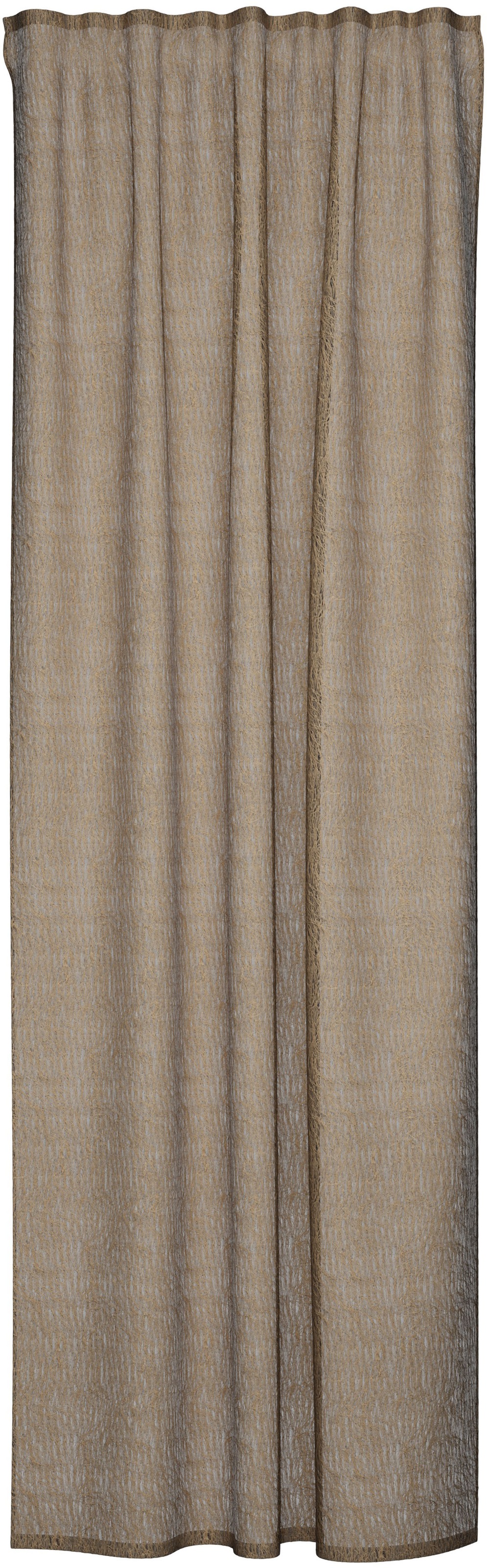 HOMING Vorhang »Loik« verdeckte Schlaufen 1 Stk. tlg. Fransen, modern, edel, Wohnzimmer, Schlafzimmer