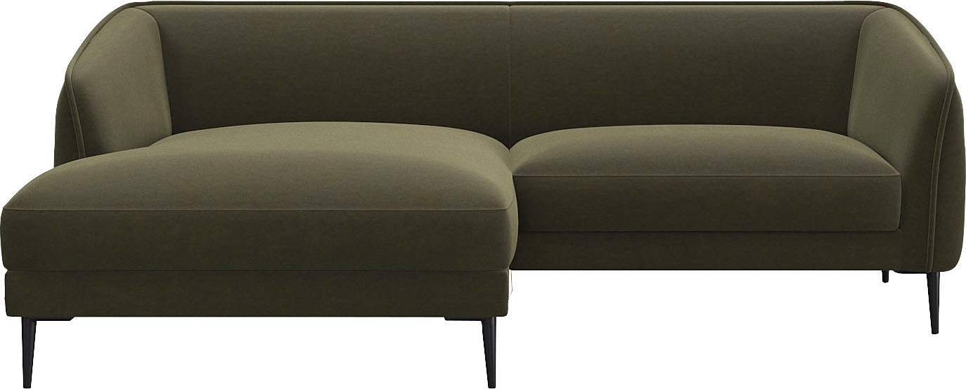 FLEXLUX Ecksofa »Belle Designsofa, bequem durch Kaltschaum im Sitz«, Skandi günstig online kaufen