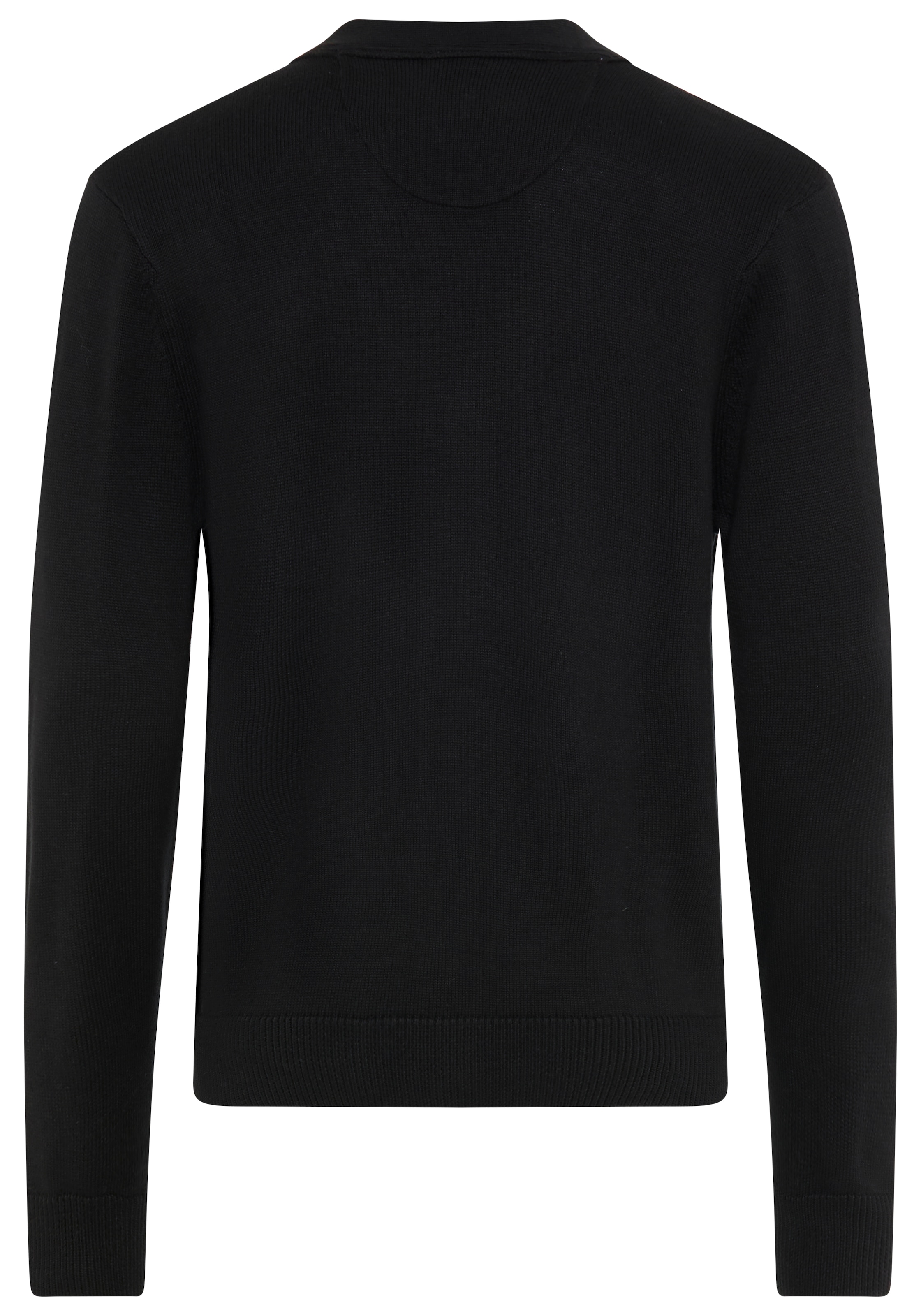 DELMAO Strickjacke »Neue Kollektion! Highlight Stickerei & Taschen« mit V-Ausschnitt, Regular Fit, mit Langarm, mit Knopfleiste