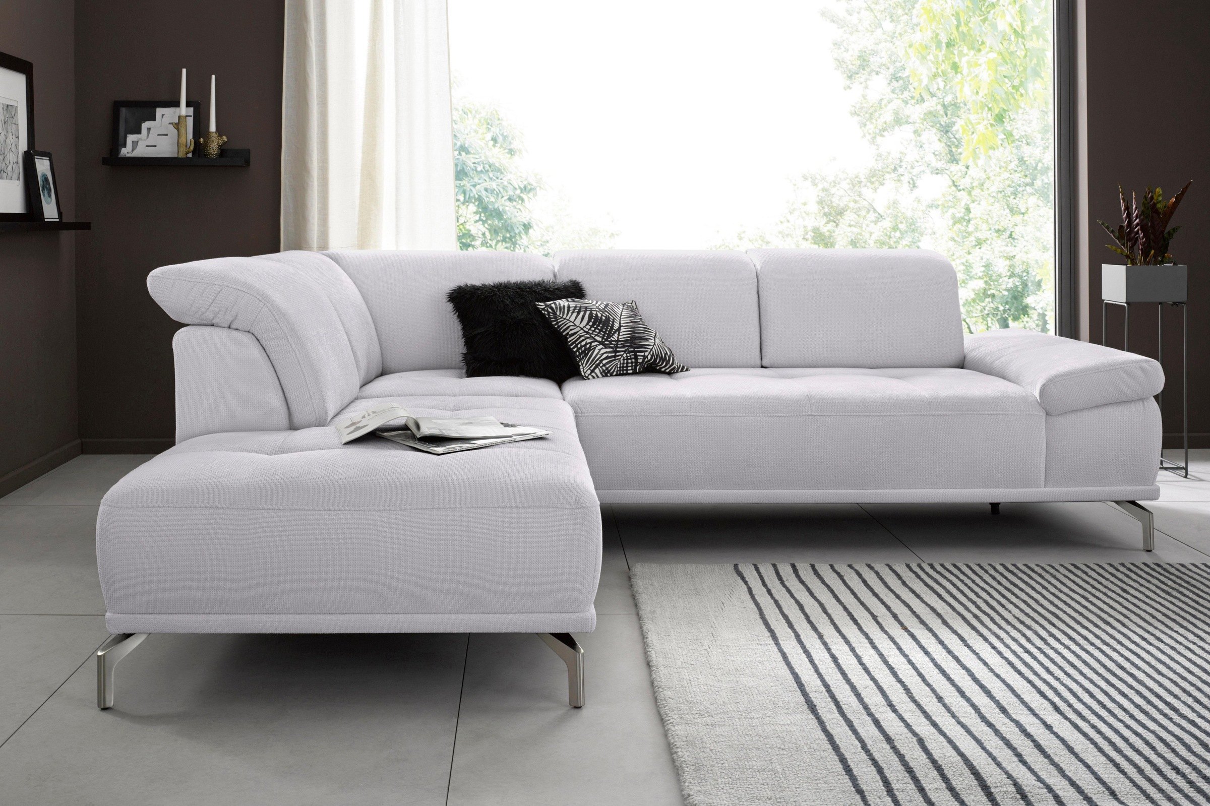 Places of Style Ecksofa »Caluna«, Inkl.Sitztiefenverstellung, wahlweise mit günstig online kaufen