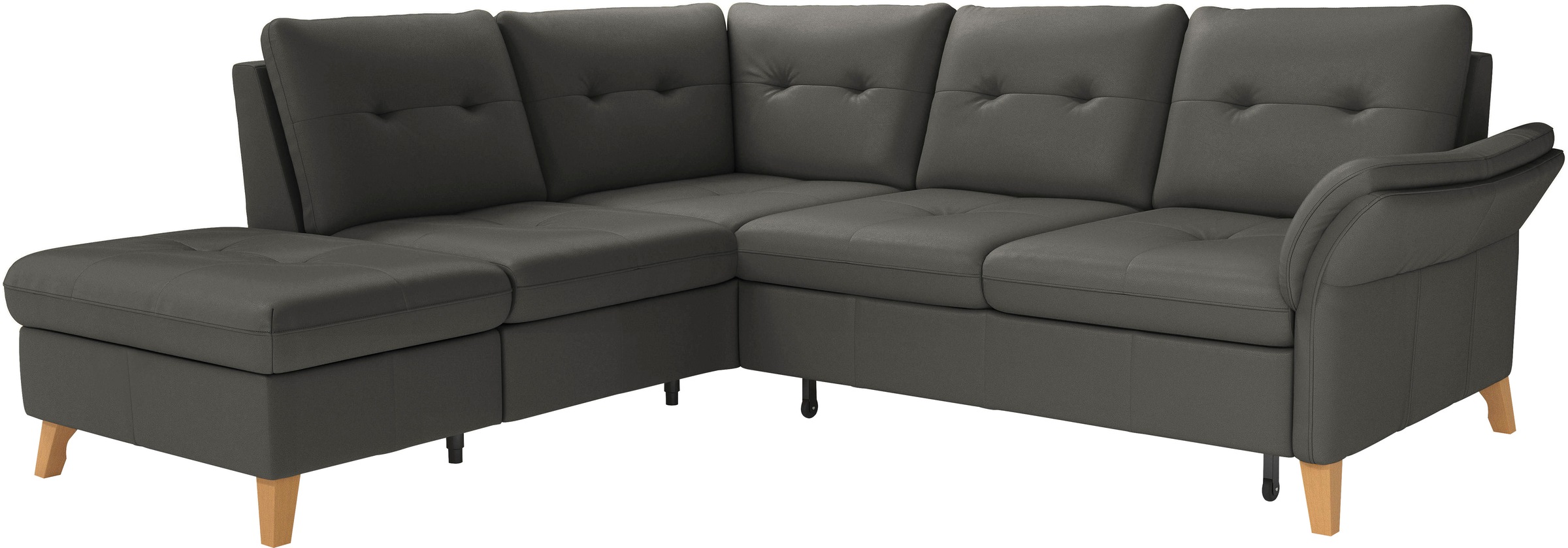 sit&more Ecksofa »Göteborg«, inkl. Sitztiefenverstellung, wahlweise mit Bettfunktion & Bettkasten