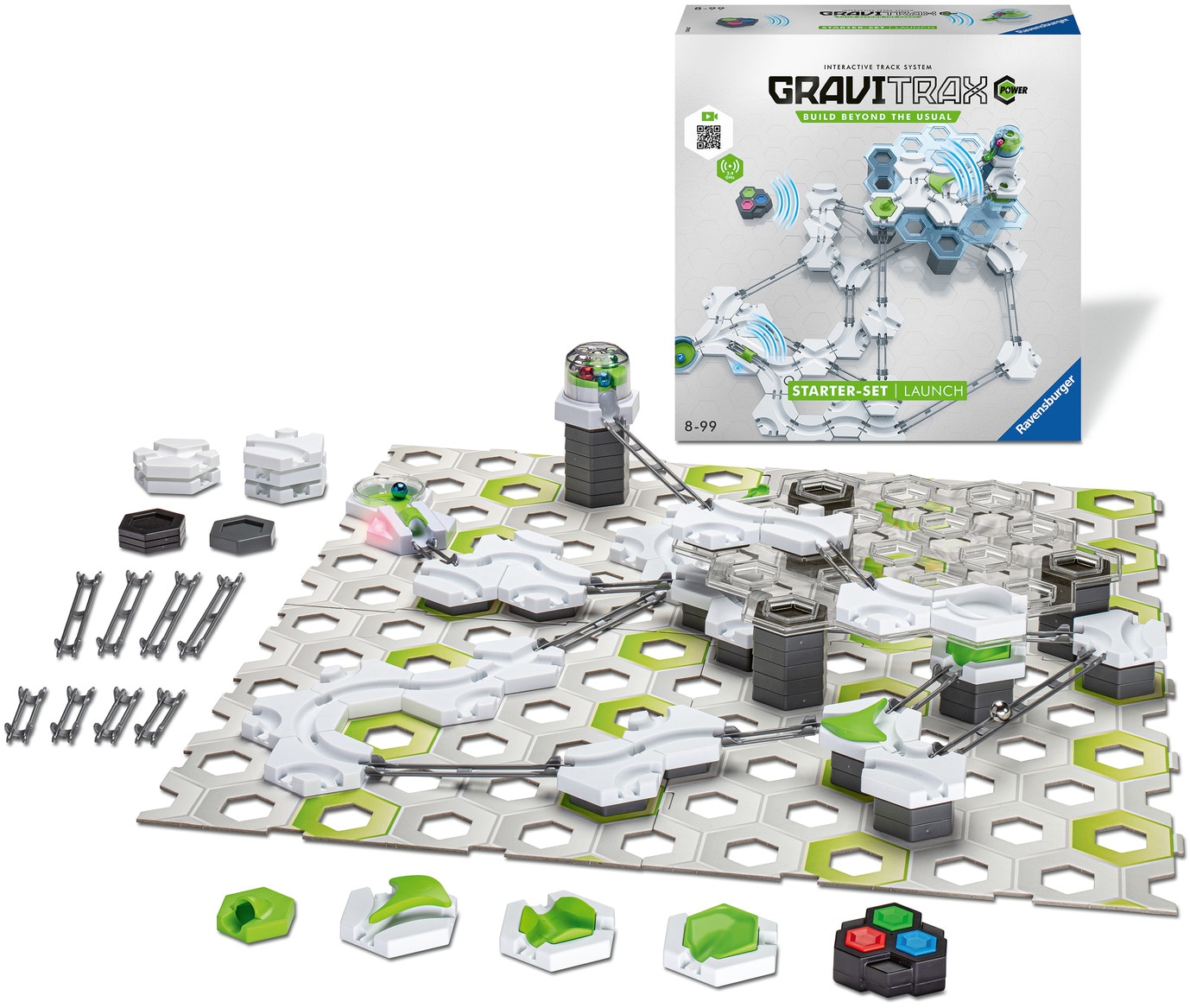 Ravensburger Kugelbahn-Bausatz »GraviTrax Power Starter-Set Launch«, Made in Europe