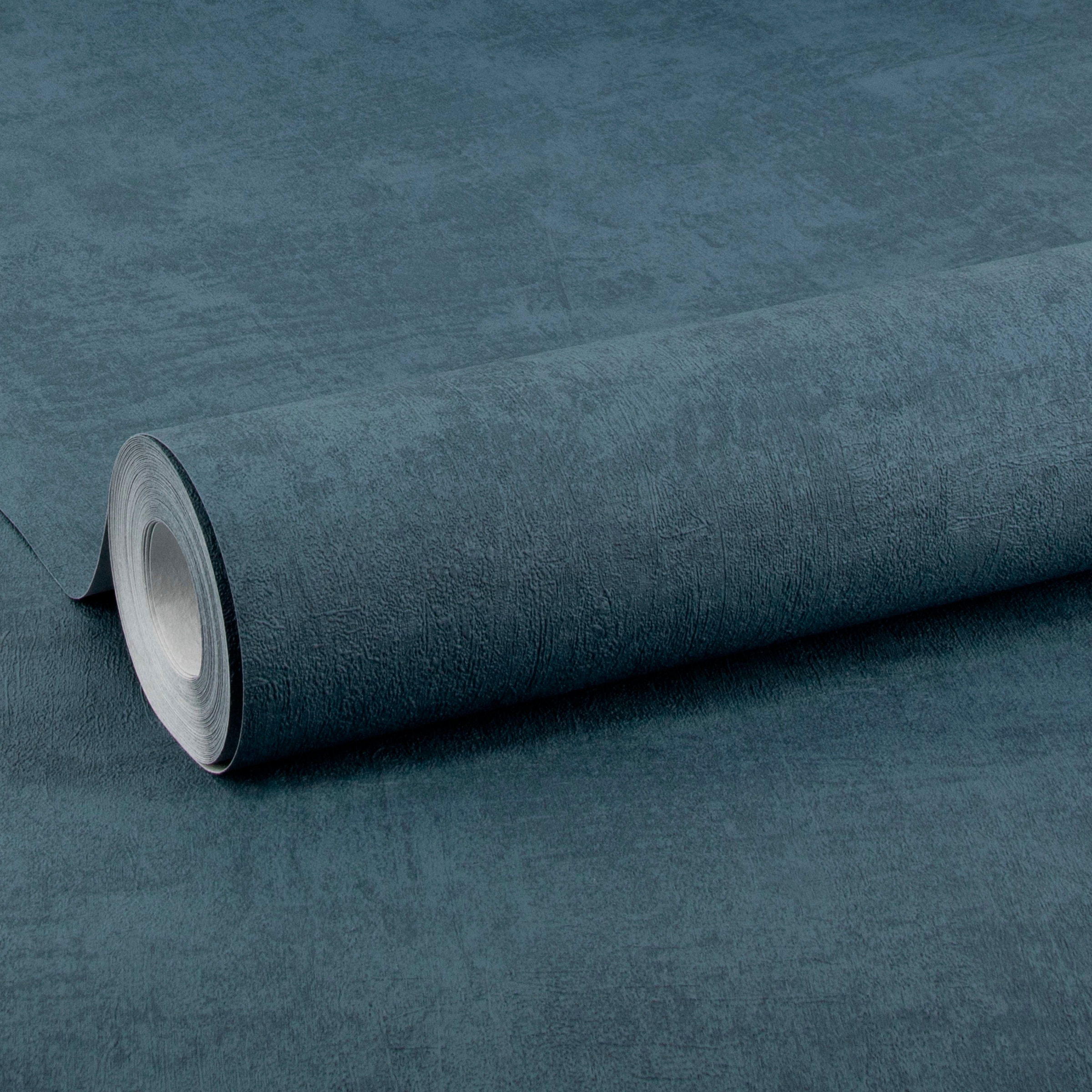 WOW Vliestapete »WOW Concrete Matt Blau Vliestapete«, Steinoptik, WOW Concrete Matt Blau Vliestapete