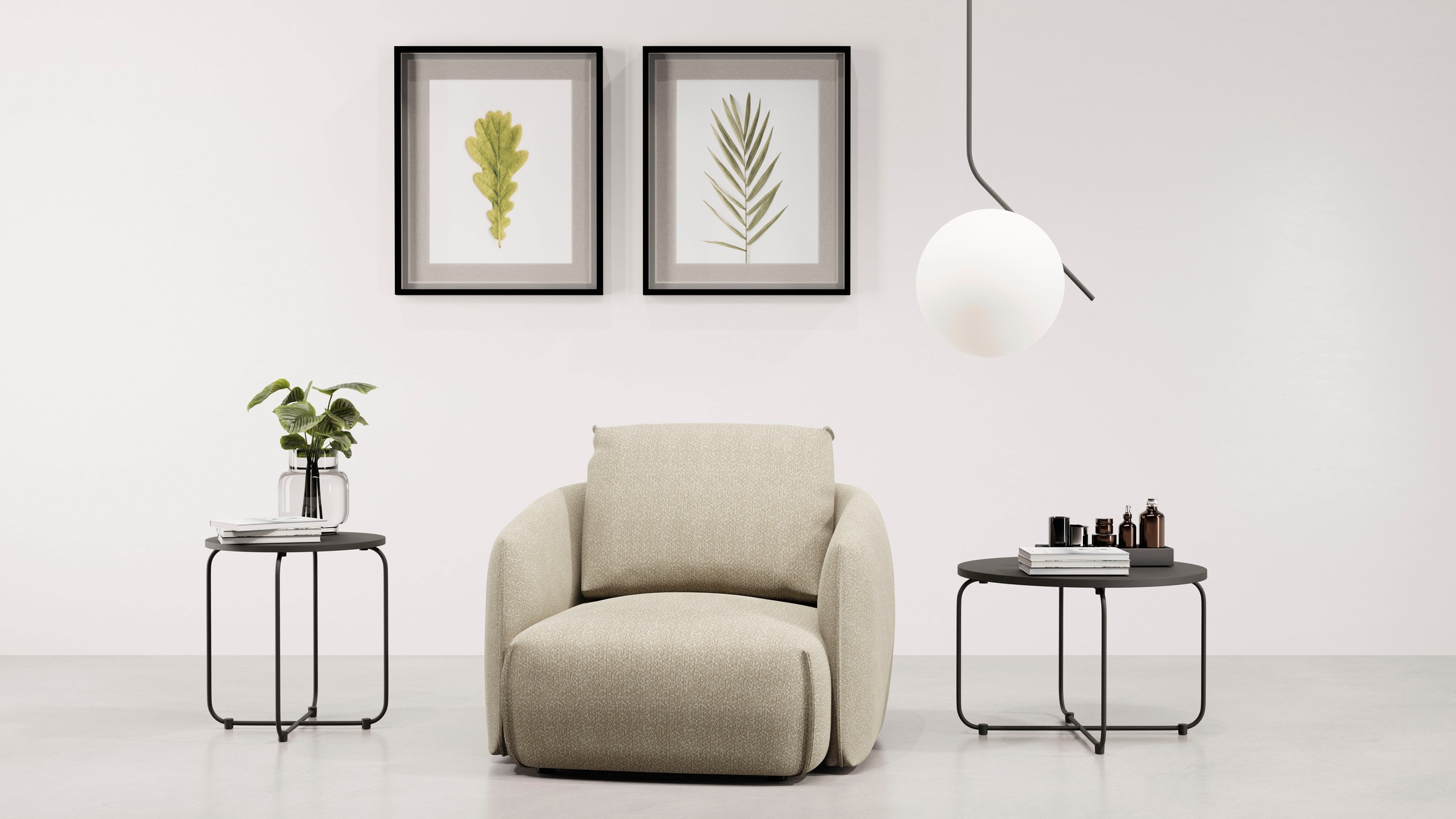 TRENDMANUFAKTUR Sessel »Shawn, Loungesessel, Designsessel, elegant geschwun günstig online kaufen