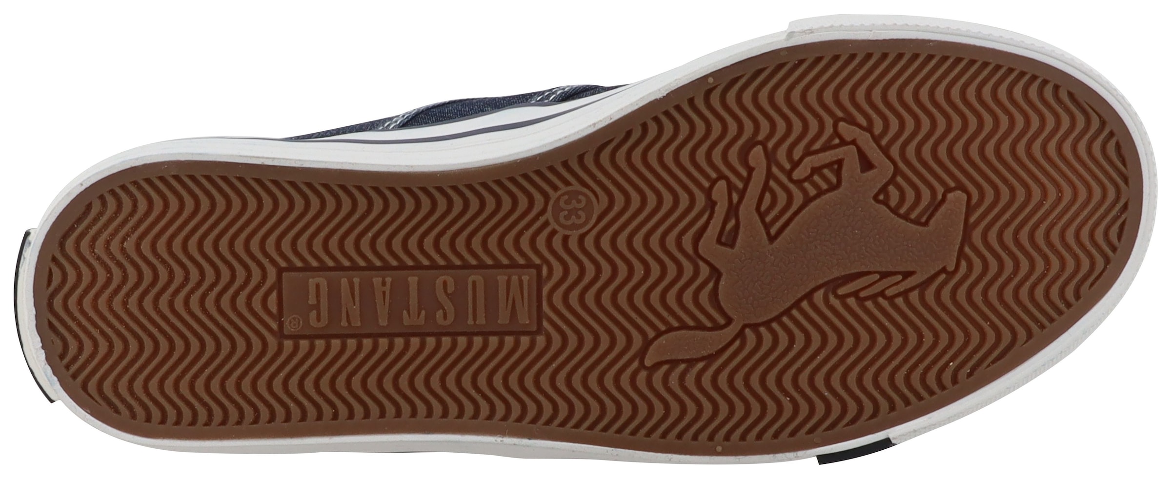 Mustang Shoes Slip-On Sneaker »Gaspare«  Freizeitschuh, Slipper, Halbschuh mit Kontrastnähten