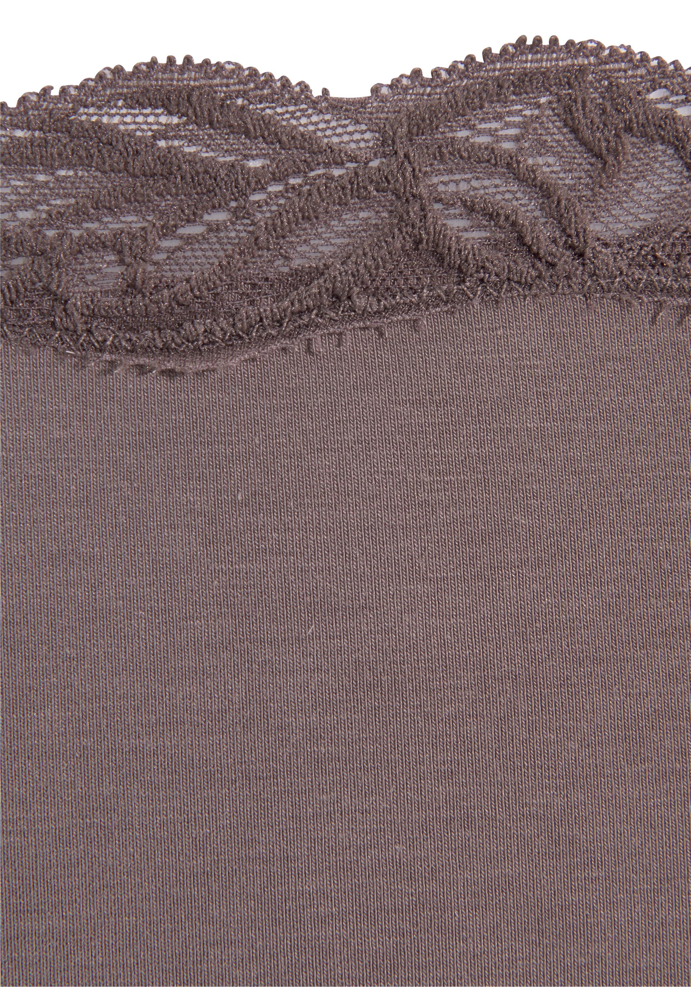 LASCANA Bikinislip, mit floraler Spitze