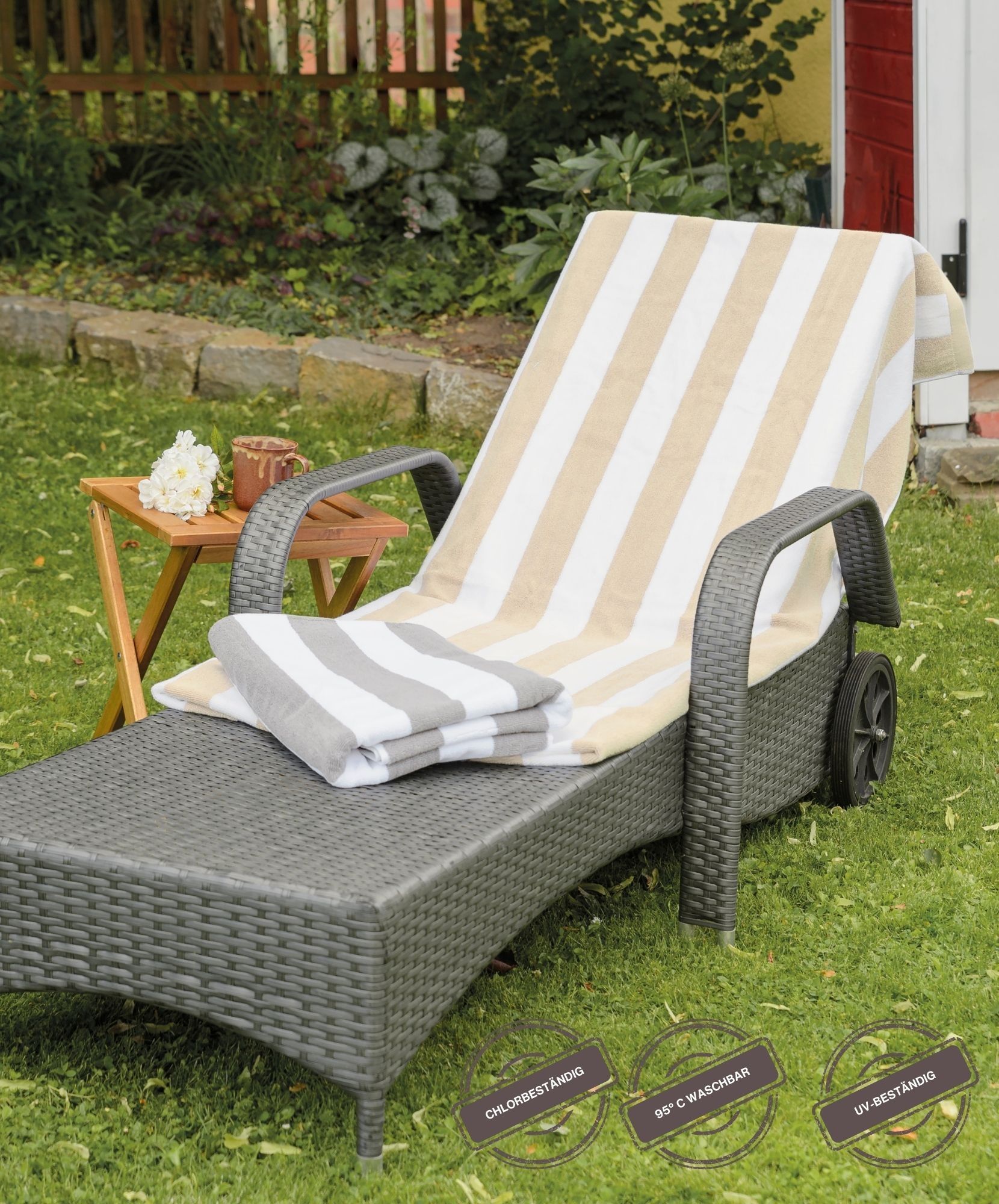 Wewo fashion Saunatuch »9713ST«, (1 St., Saunatuch 80 x 200 cm), chlorecht