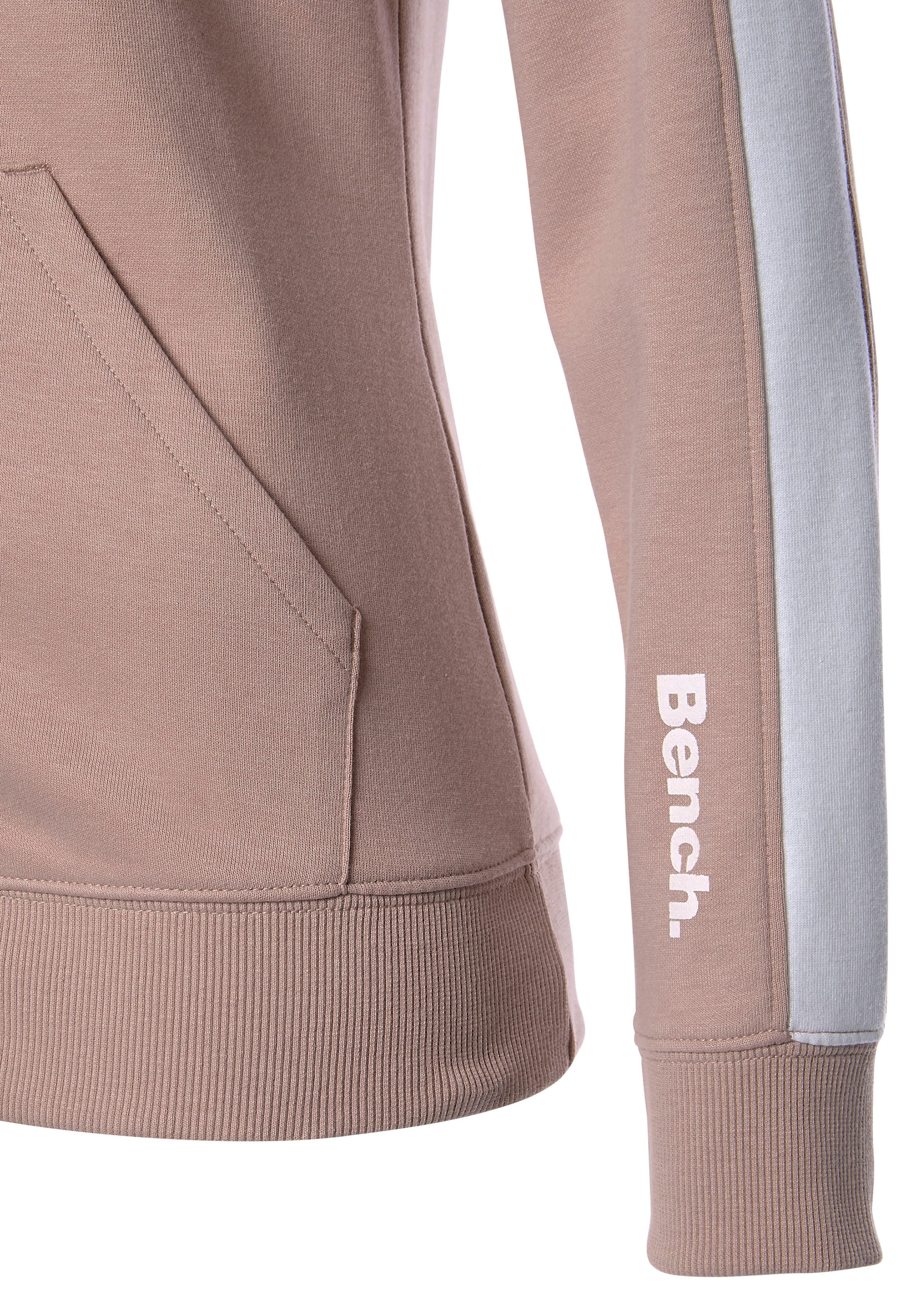 Bench. Loungewear online und bestellen mit Sweatjacke Stehkragen, Seitenstreifen »-Loungejacke«, Loungewear, Loungeanzug