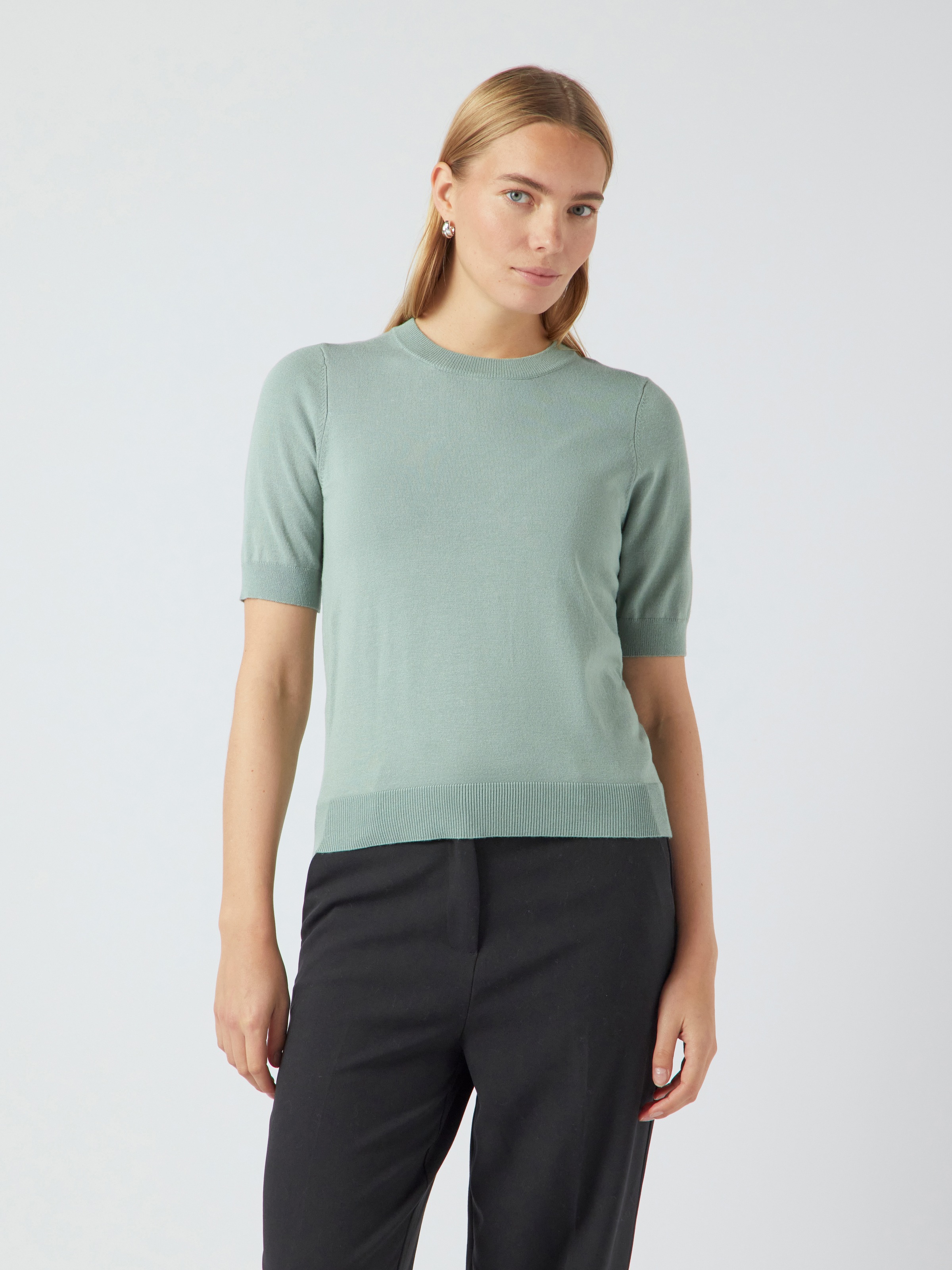 Y.A.S Strickpullover »YASLENA SS KNIT PULLOVER S. NOOS« Iceberg Green M M Pullover von YAS