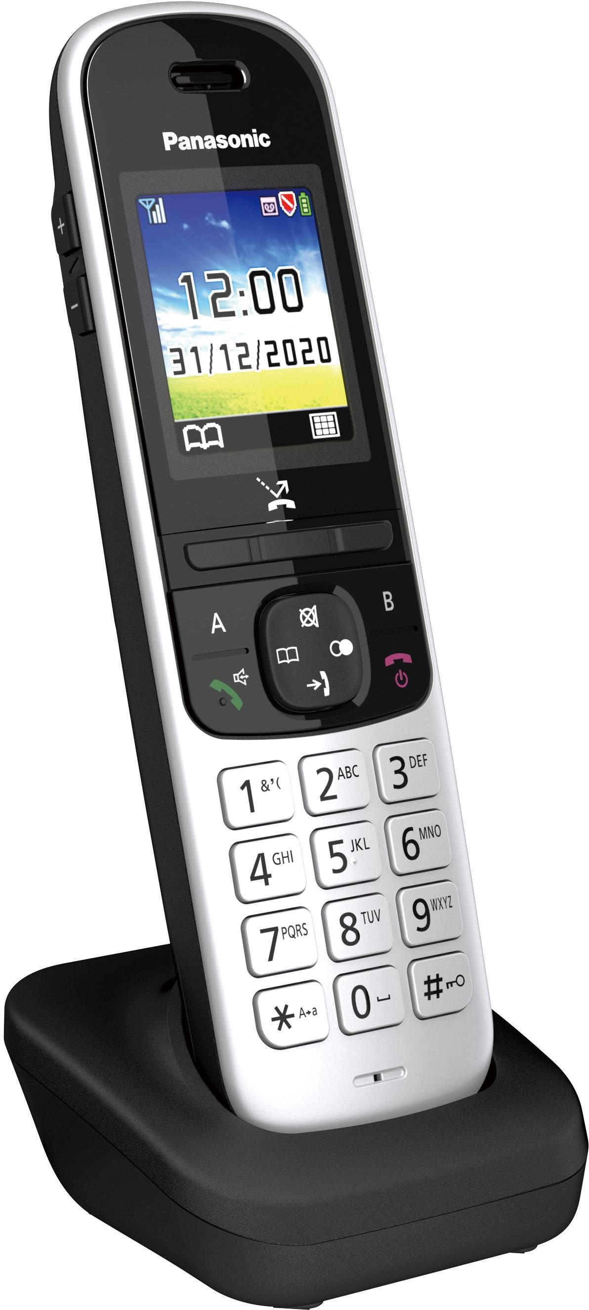 Panasonic Schnurloses DECT-Telefon »KX-TGH722 Duo«, (Mobilteile: 2), mit Anrufbeantworter