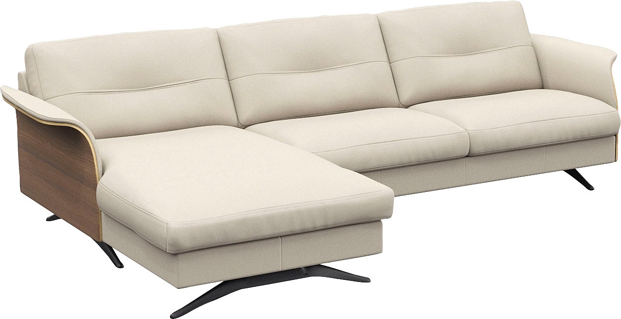 FLEXLUX Ecksofa »Glow, super bequem durch hochwertigem Sitzaufbau mit Feder günstig online kaufen