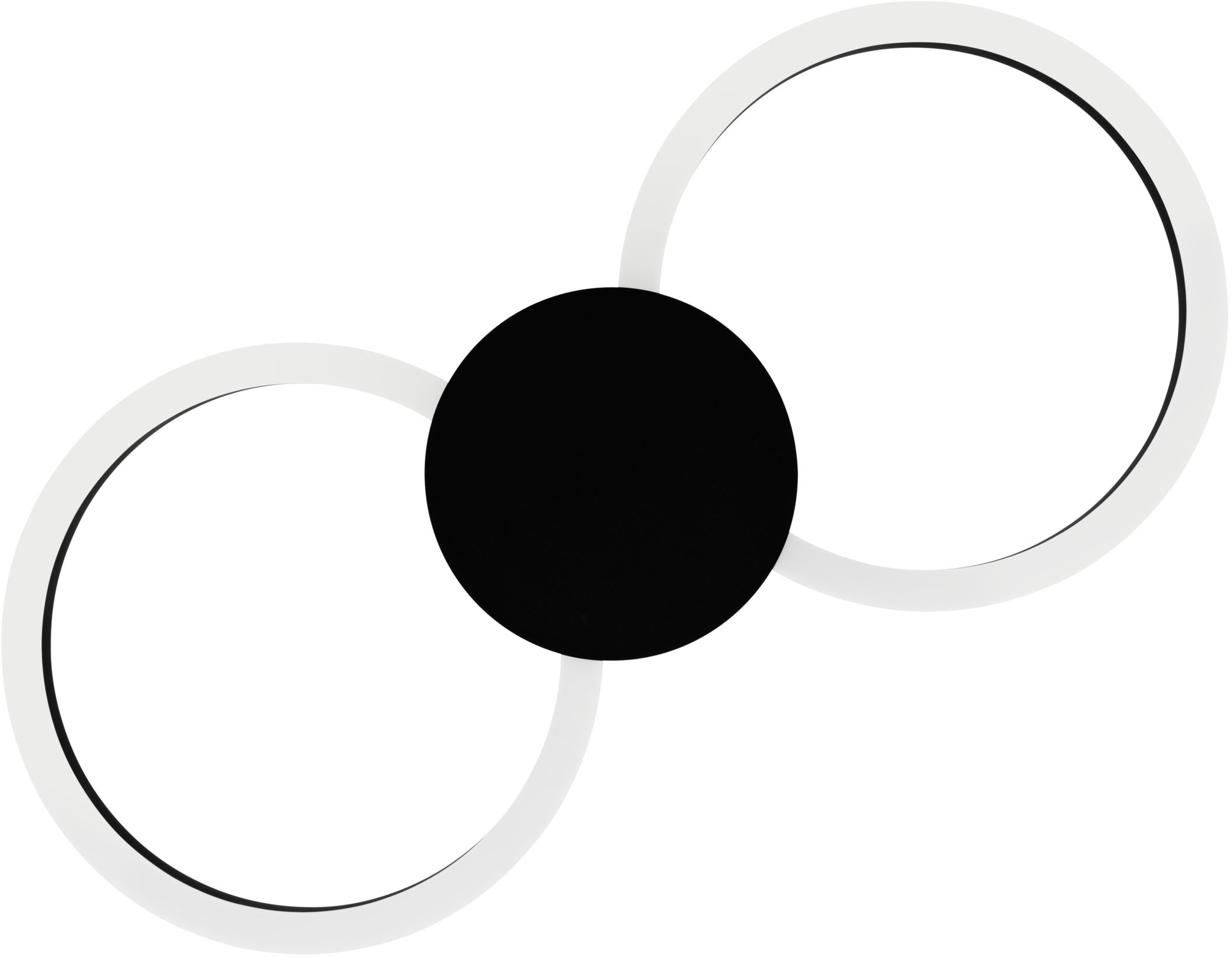 EGLO LED Deckenleuchte »VENTICELLO 1 Deckenlampe - Alu - LED;LED - 20W;0,91W - IP20« LED-Modul 1 Stk. Warmweiß Wohzimmerlampe, Esszimmerlampe, Flur, Schlafzimmer, L66 x B30 x H5 cm