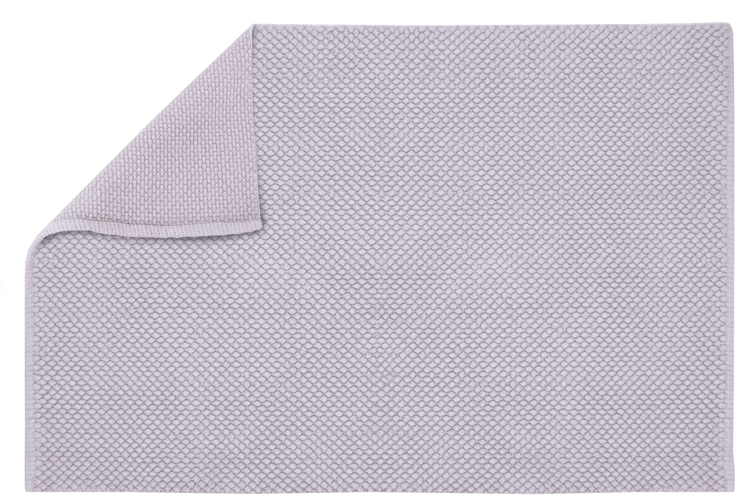 Kleine Wolke Badematte »Punto«, rutschhemmend beschichtet, fußbodenheizungsgeeignet, Badteppich, Uni Farben, Oberfläche reine Baumwolle