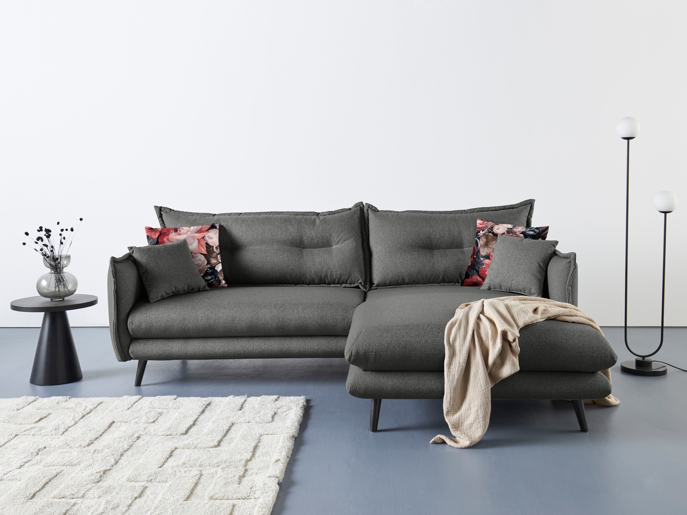 INOSIGN Ecksofa »Lazio«, in verschiedenen Bezugsqualitäten und Farben liefe günstig online kaufen