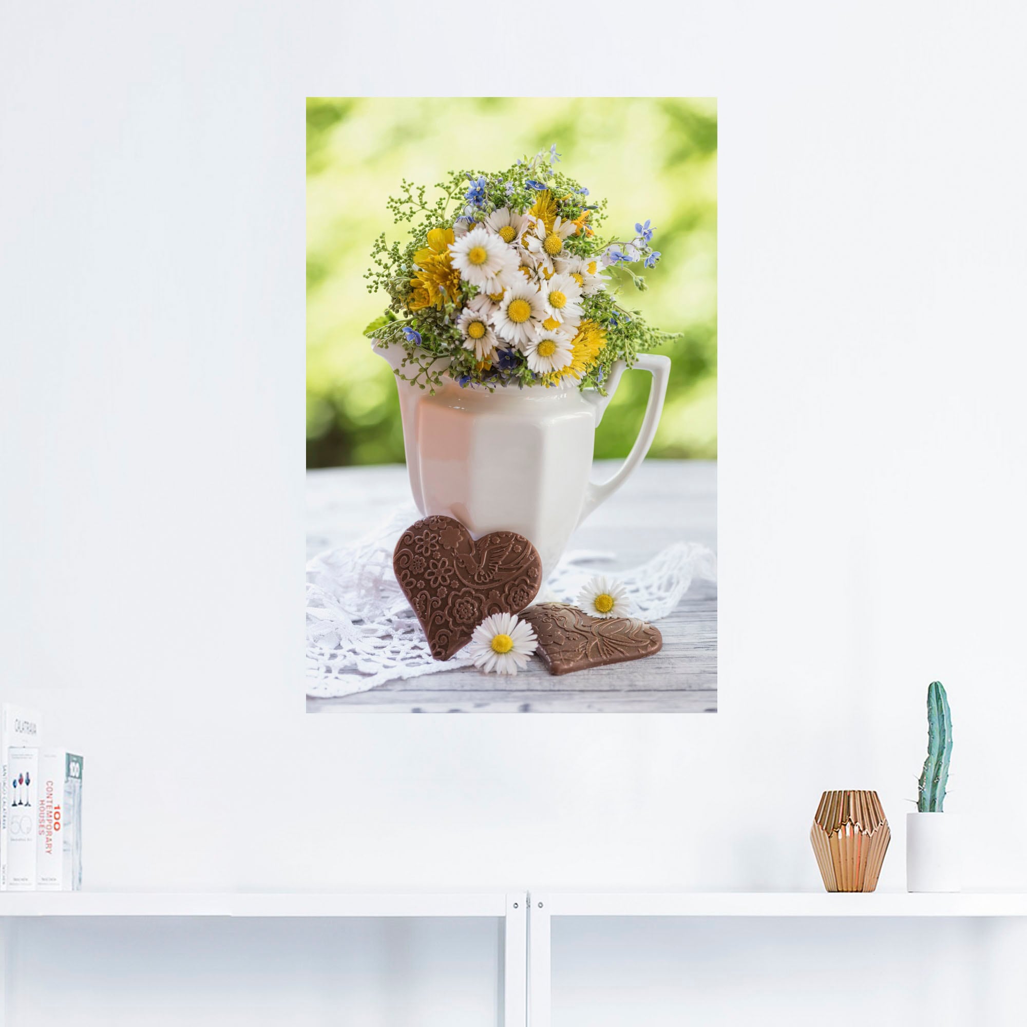 Artland Wandbild »Aus Liebe zum Frühling«, Vasen & Töpfe, (1 St.), als Alubild, Outdoorbild, Leinwandbild, Wandaufkleber, versch. Größen
