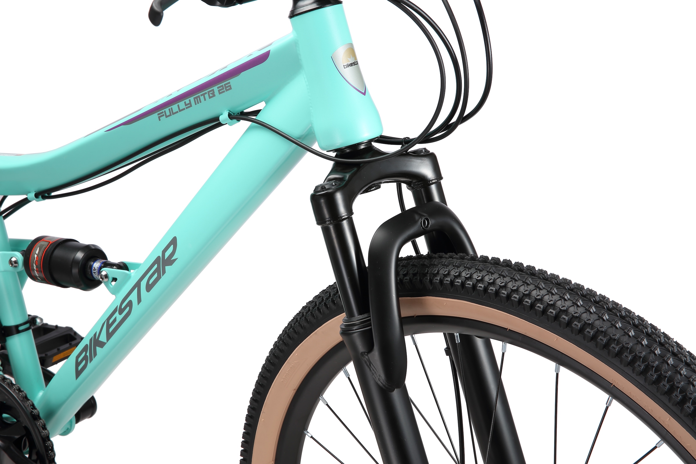 Bikestar Mountainbike 21 Gang Shimano RD-TY300 Schaltwerk Kettenschaltung für Damen und Herren, Kettenschaltung