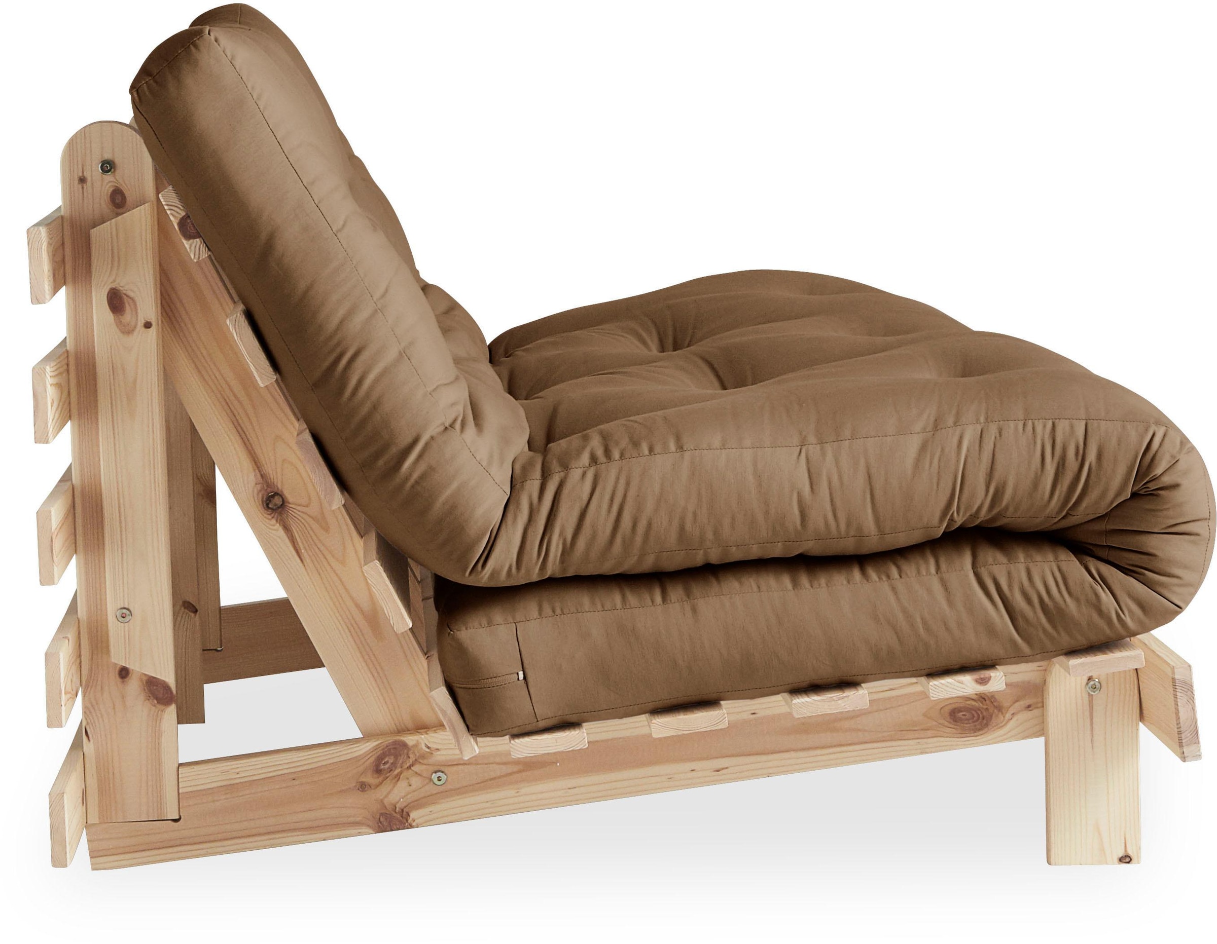 Karup Design Daybett »Roots Schlafsofa, Gästebett, Sofa inkl. Futonmatratze«, Liegefläche 90/140/160 x200 cm, FSC® zertifizierte Kiefer