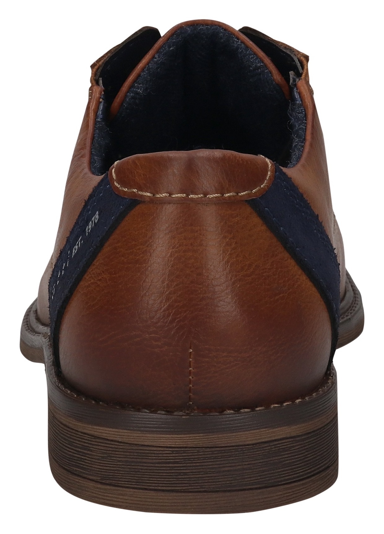 bugatti Schnürschuh, Anzugschuh, Business Schnürschuh mit modischem Fersen-Flag