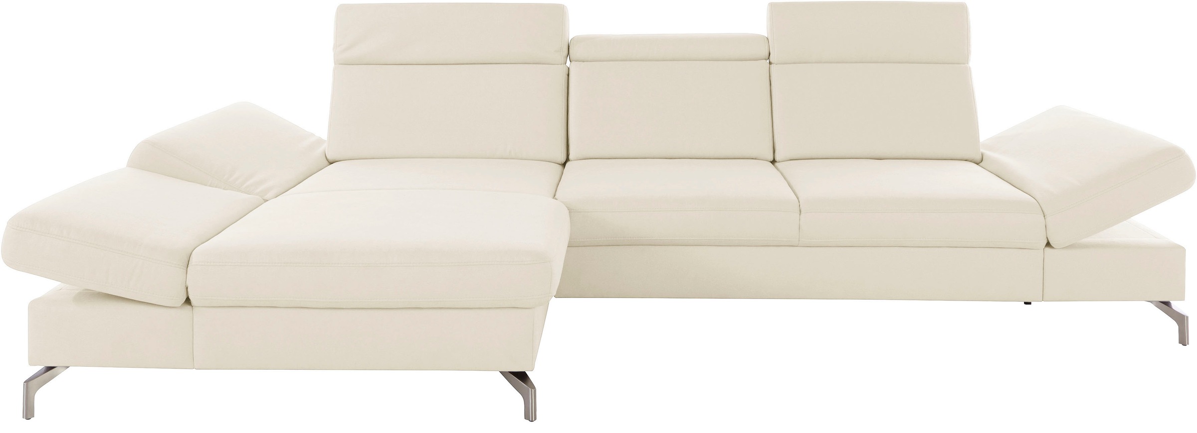 sit&more Ecksofa »Brisbane L-Form«, Fußhöhe 12 cm, inklusive Sitztiefen-, A günstig online kaufen