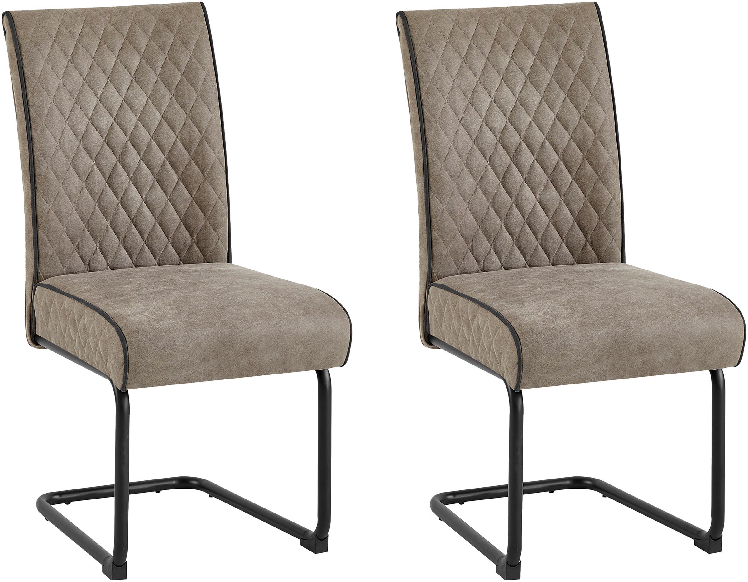 byLIVING Freischwinger »Maria-XXL 2er-Set«, (Set), 2 St., Microfaser VINTAG günstig online kaufen