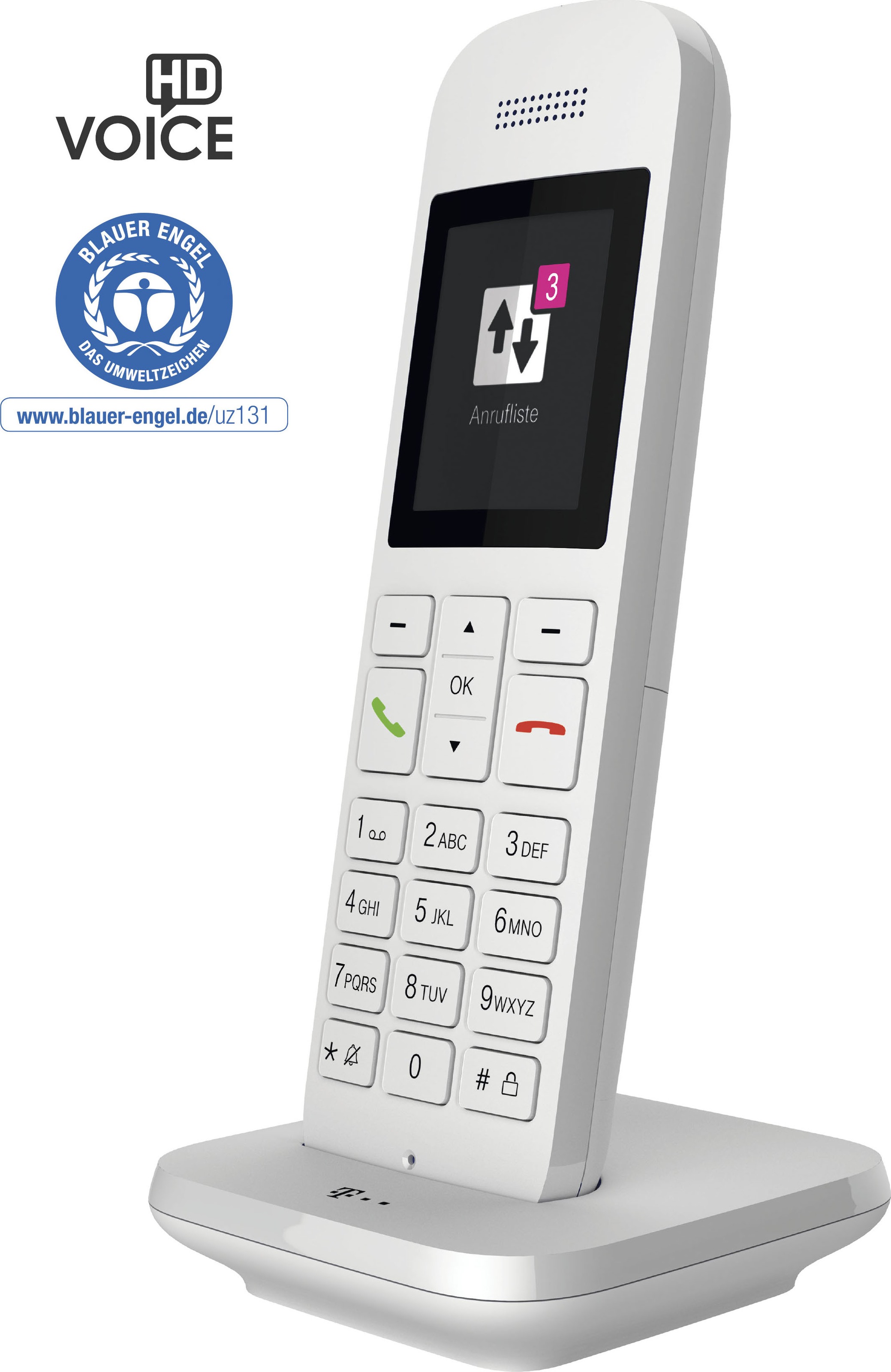 Telekom DECT-Telefon »Speedphone 12« (Mobilteile: 1 ) mit HD Voice, Multifunktionstaste 5 cm Farbdisplay
