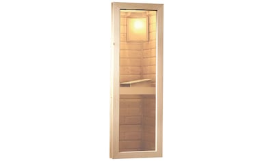 Karibu Saunafenster, 38/40 mm, BxH: 42x122 cm, Klarglas, naturbelassen kaufen