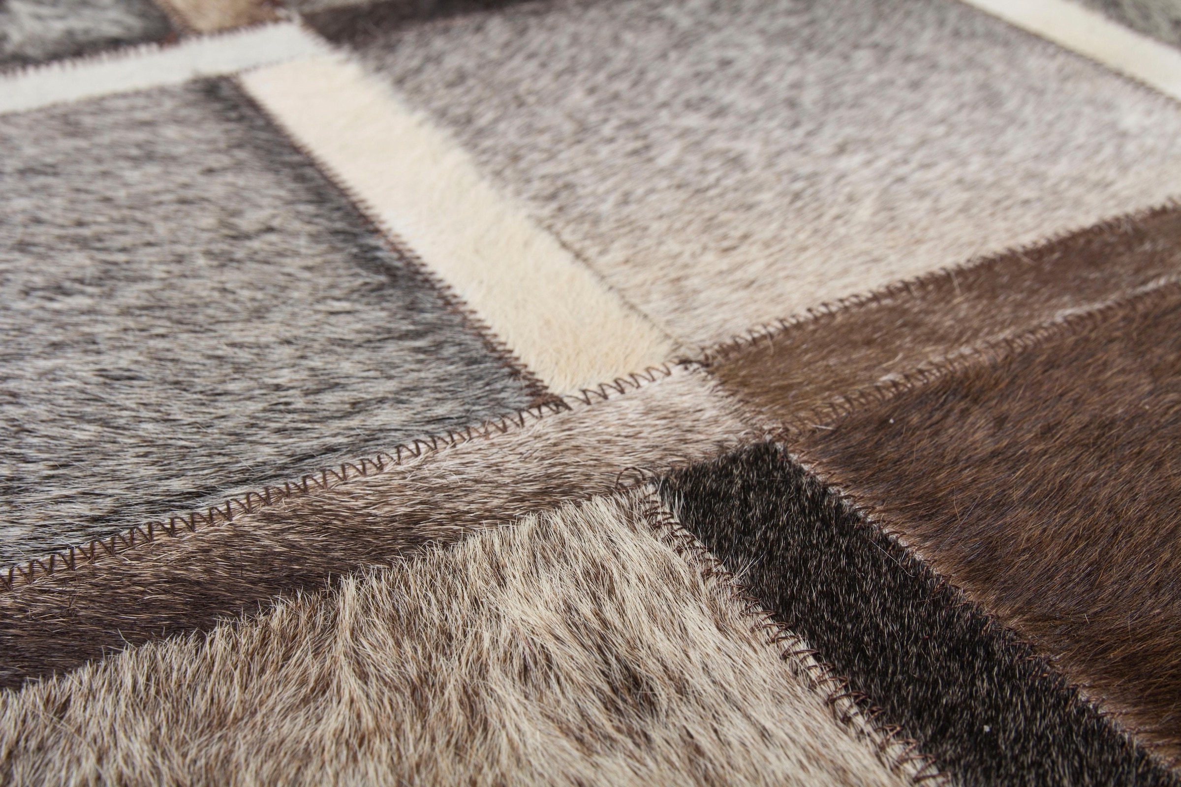 calo-deluxe Fellteppich »Dakota 1150«, rechteckig, 8 mm Höhe, echtes Rinderfell, Wohnzimmer